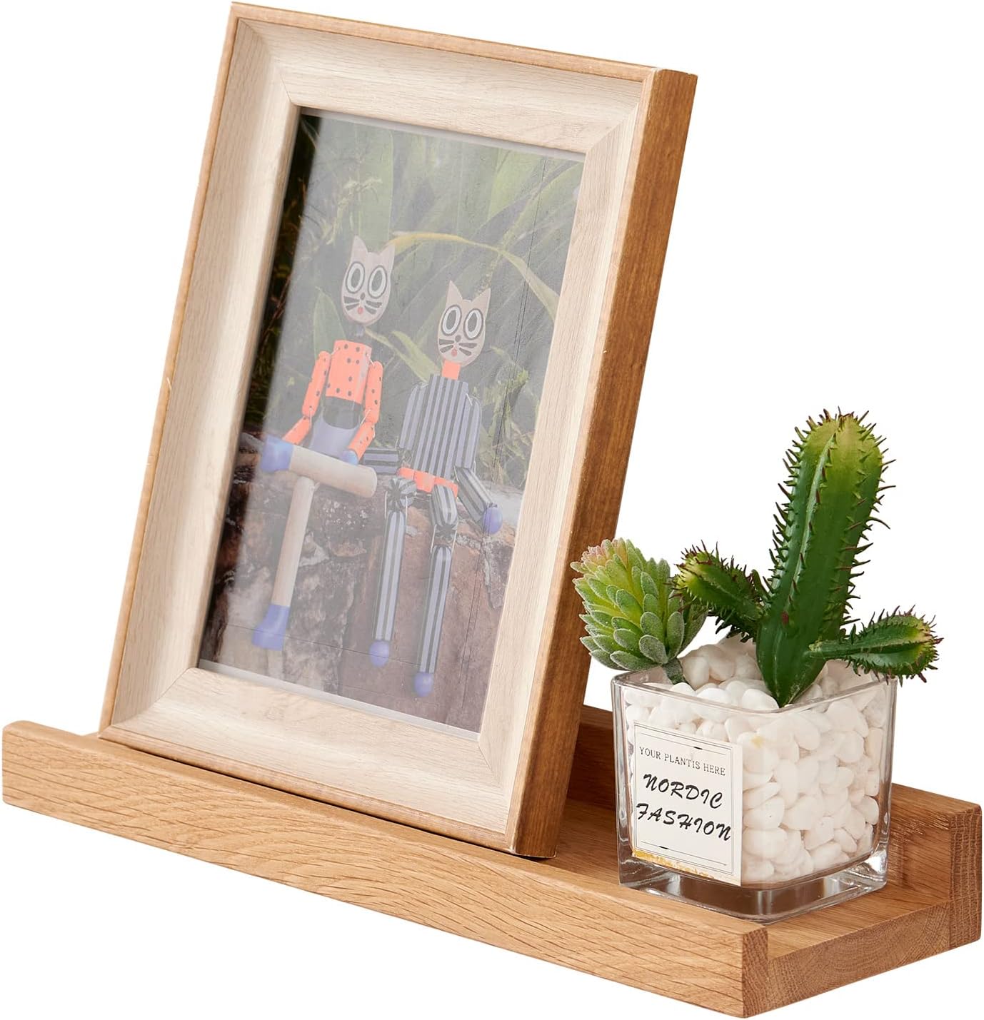 Natural Oak Wood Floating Shelf 12 Inch