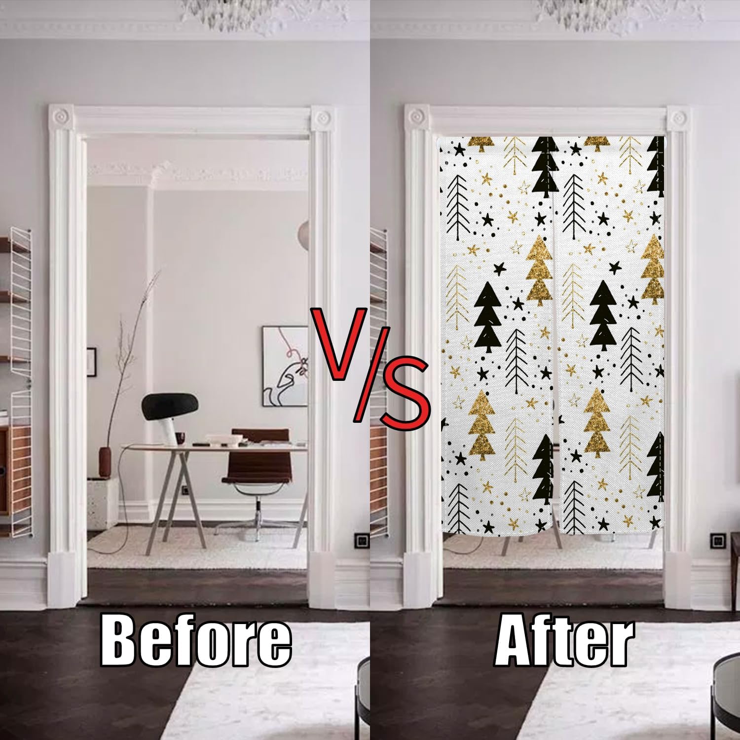 Japanese Noren Door Curtain 34x60 Inches Cotton Linen