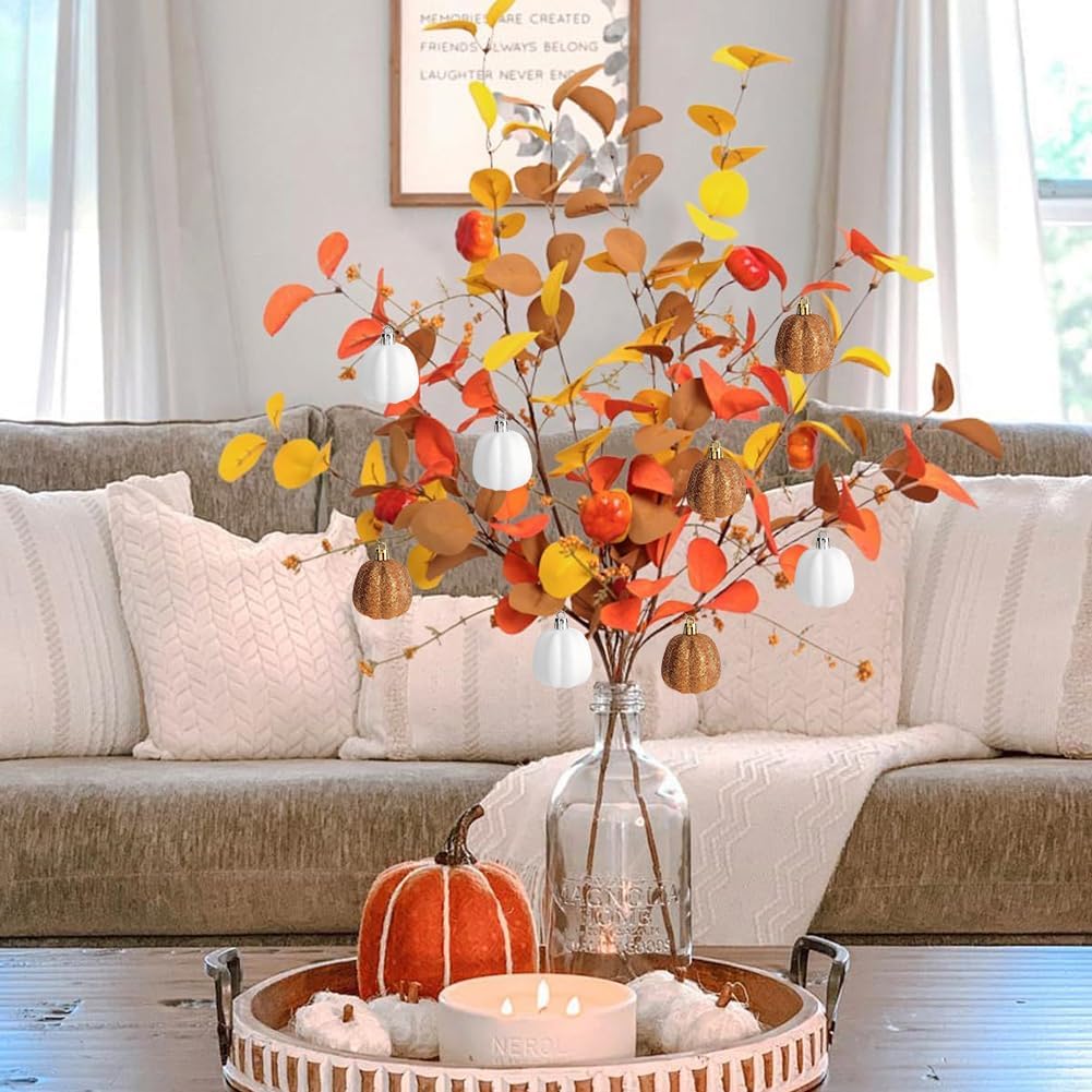 24 Pcs Fall Pumpkin Hanging Ornaments Set