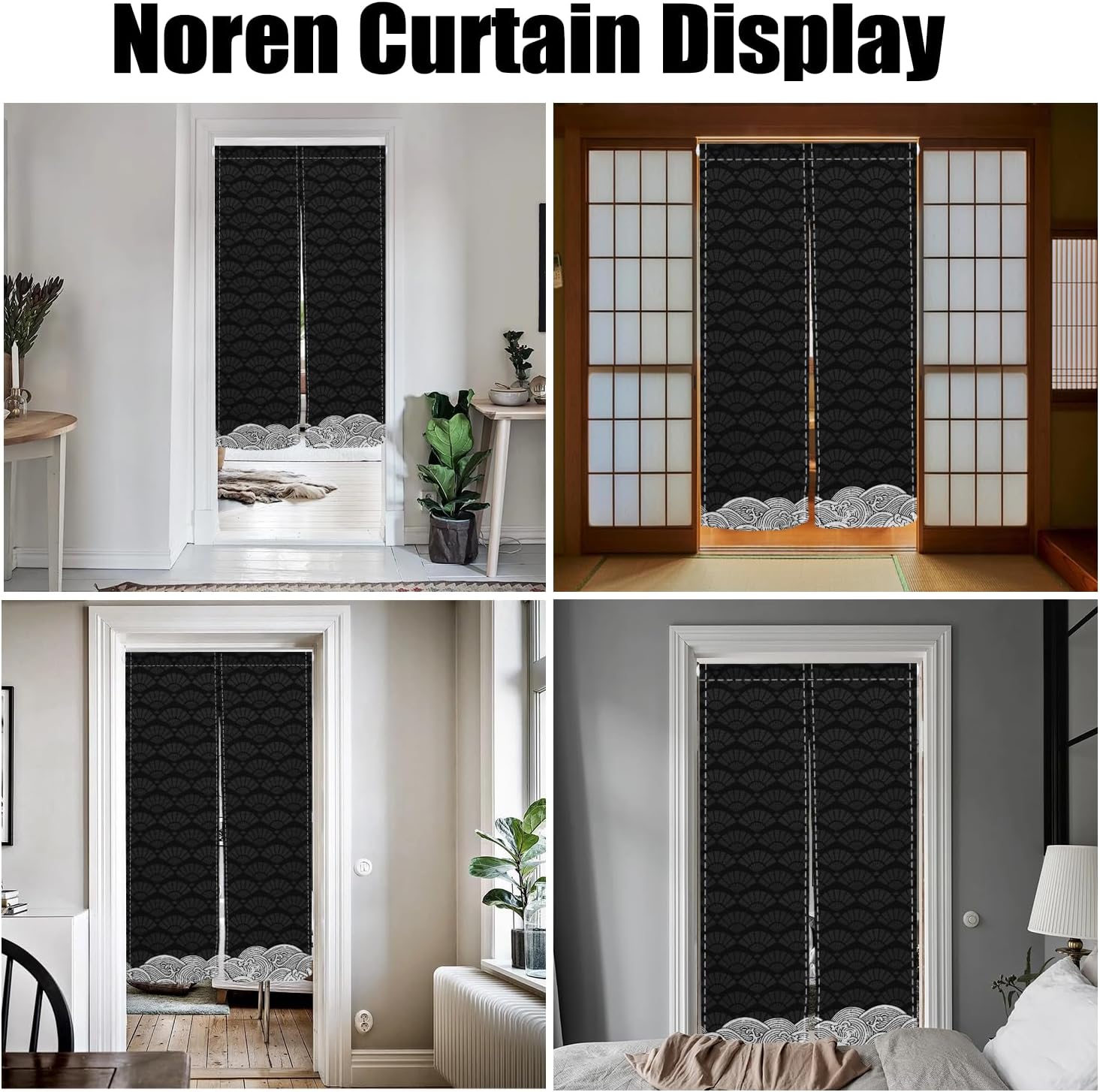 Japanese Noren Door Curtain 34x60 Inch Panel