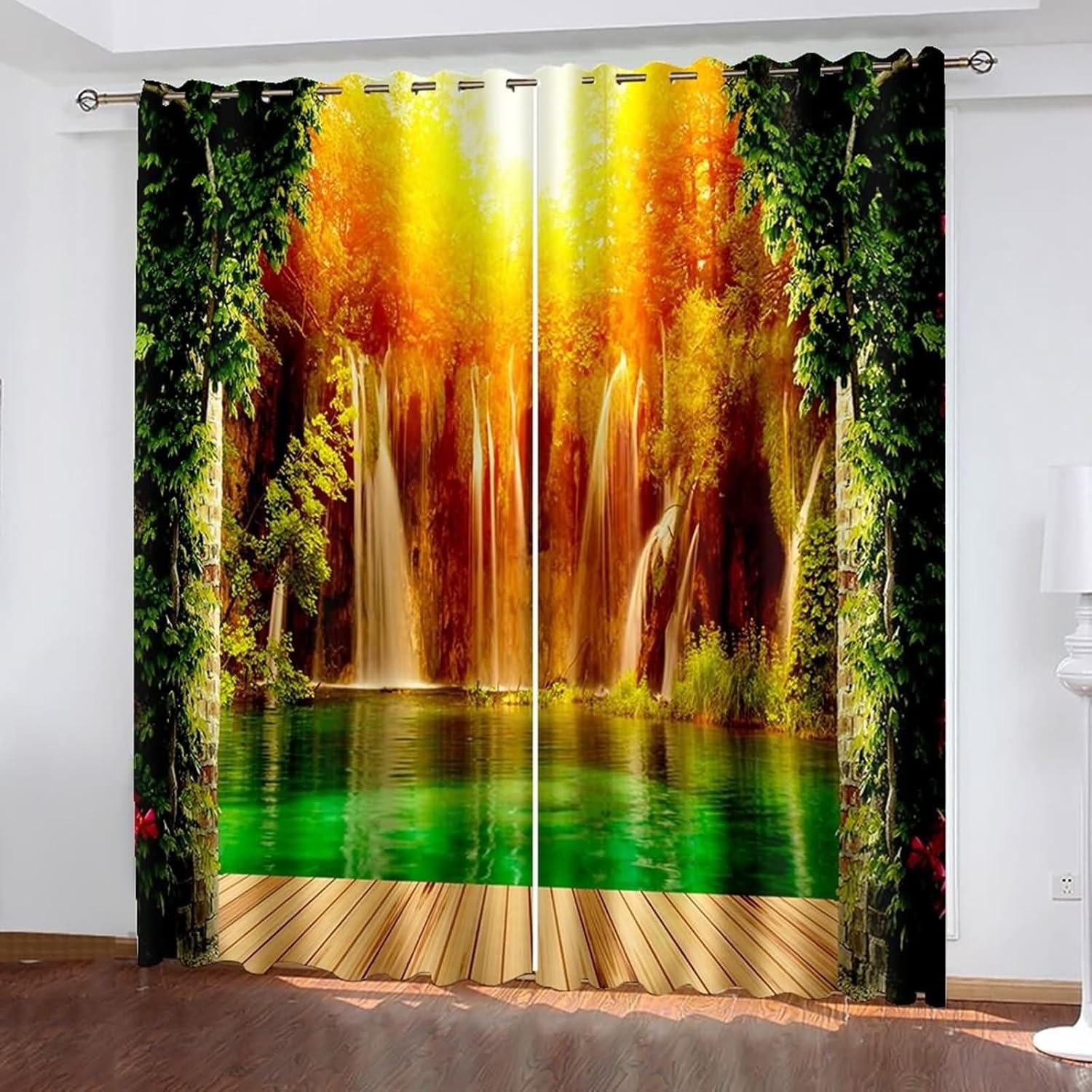 Homxi Blackout Curtains 2 Panels Set 2 x 60W x 90H In