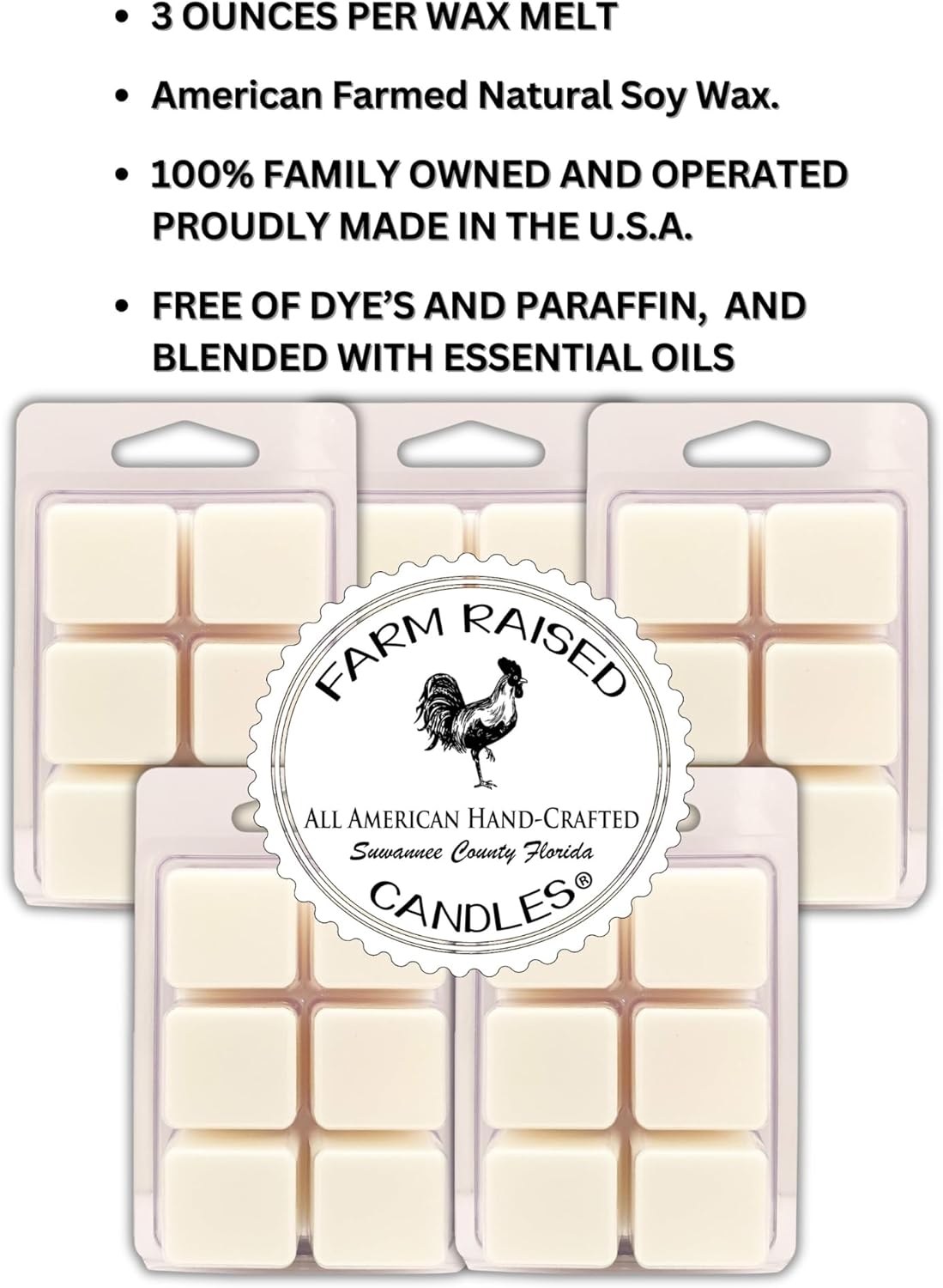 Farm Raised Candles 5-Pack Soy Wax Melts