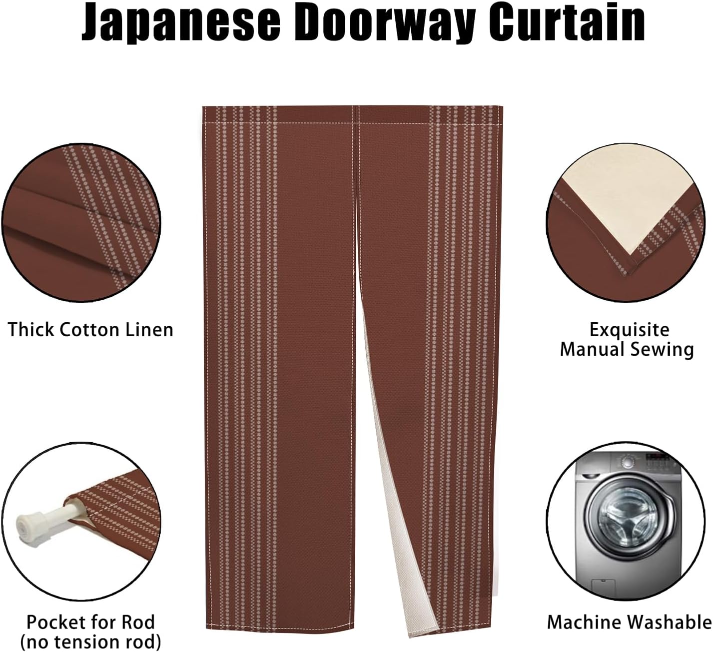 Japanese Noren Door Curtain Long Style Panel 335x709 Inch