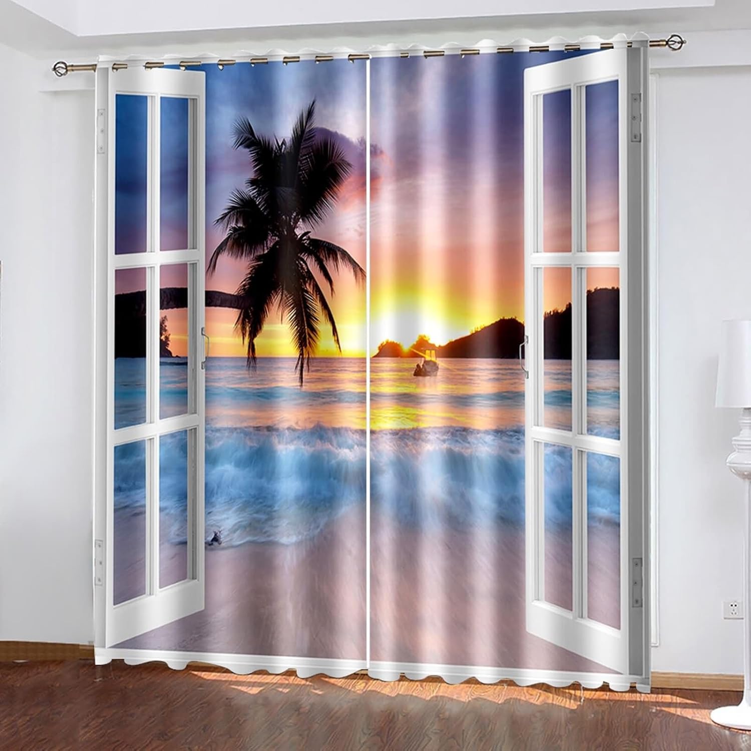 Homxi Blackout Curtains 2 Panel Set for Living Room