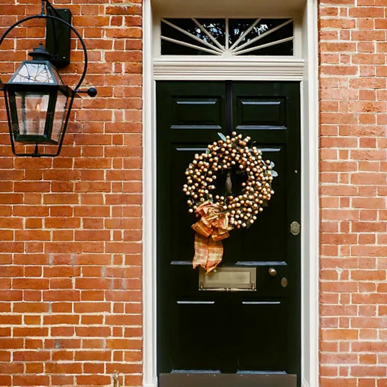 Adjustable Wreath Hanger for Front Door 2 Pack