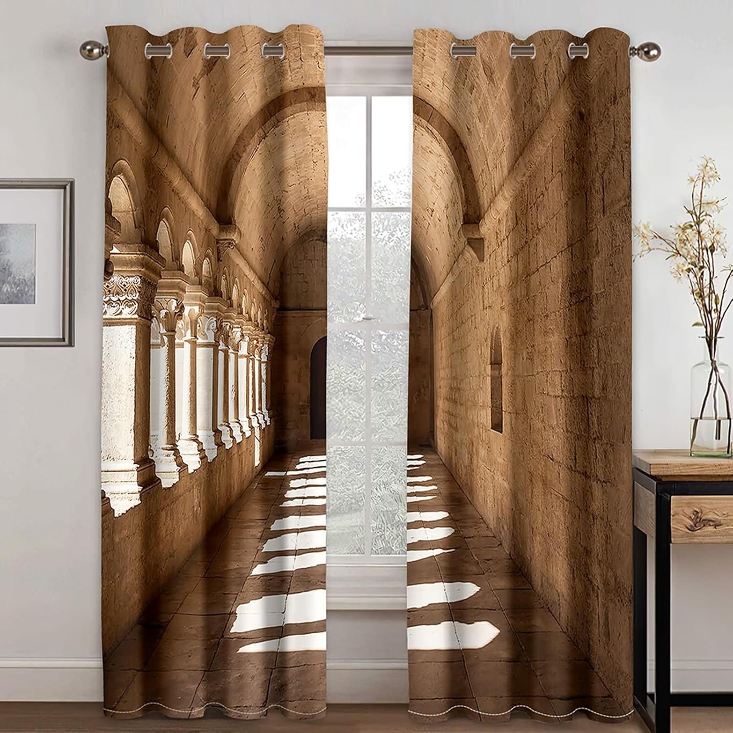 Homxi 2 Panel Blackout Curtains Set 2 x 42W x 96H in