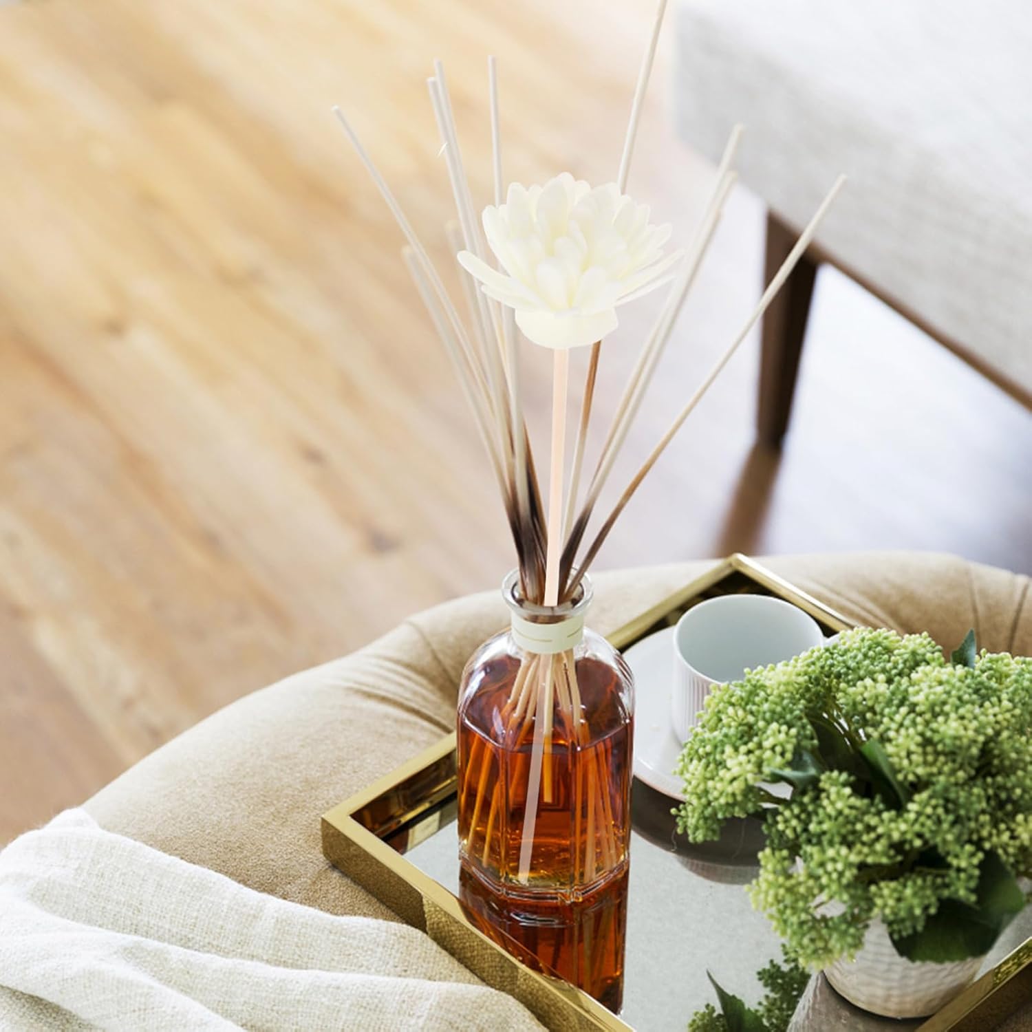 5pcs Chrysanthemum Scented Rattan Diffuser Sticks for Home Fragrance
