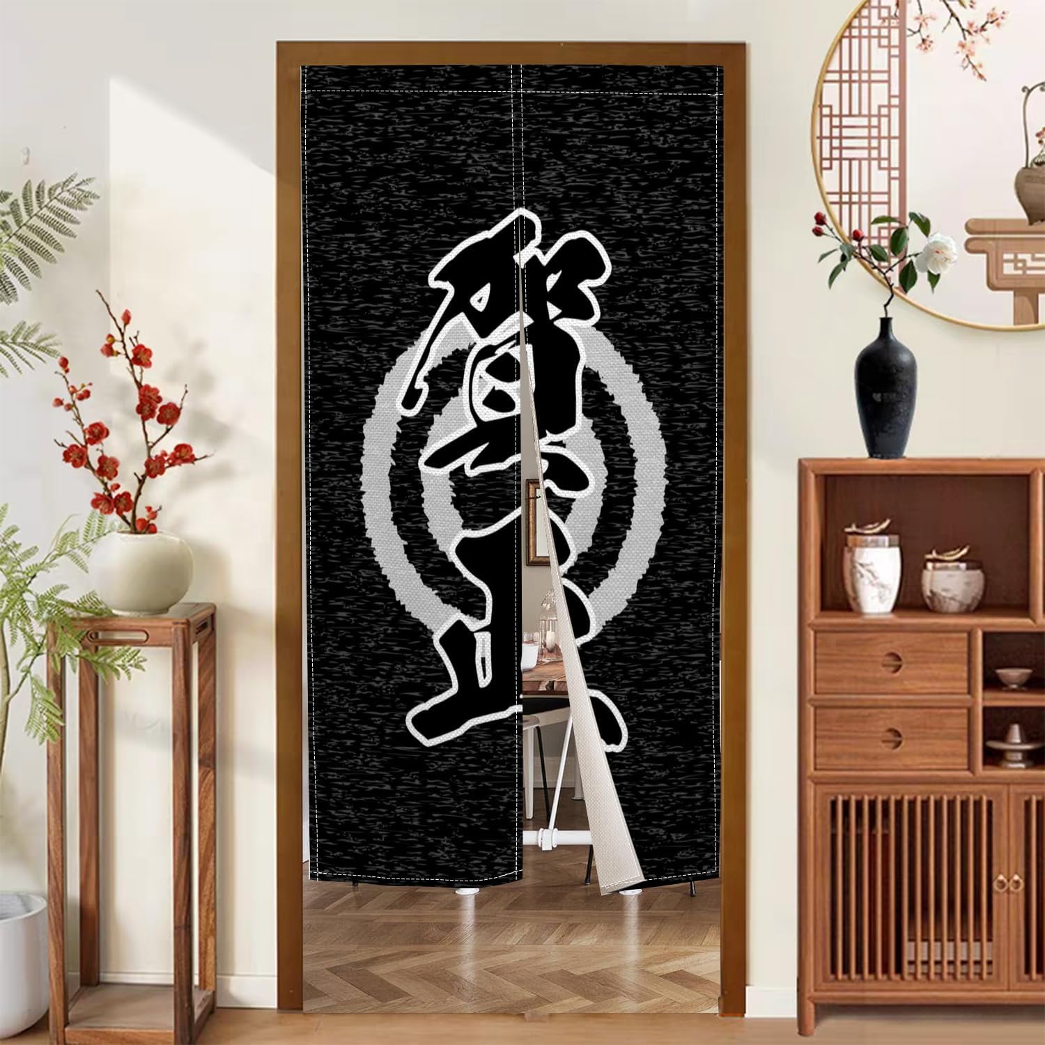 Traditional Japanese Noren Doorway Curtain 34x60 Inches