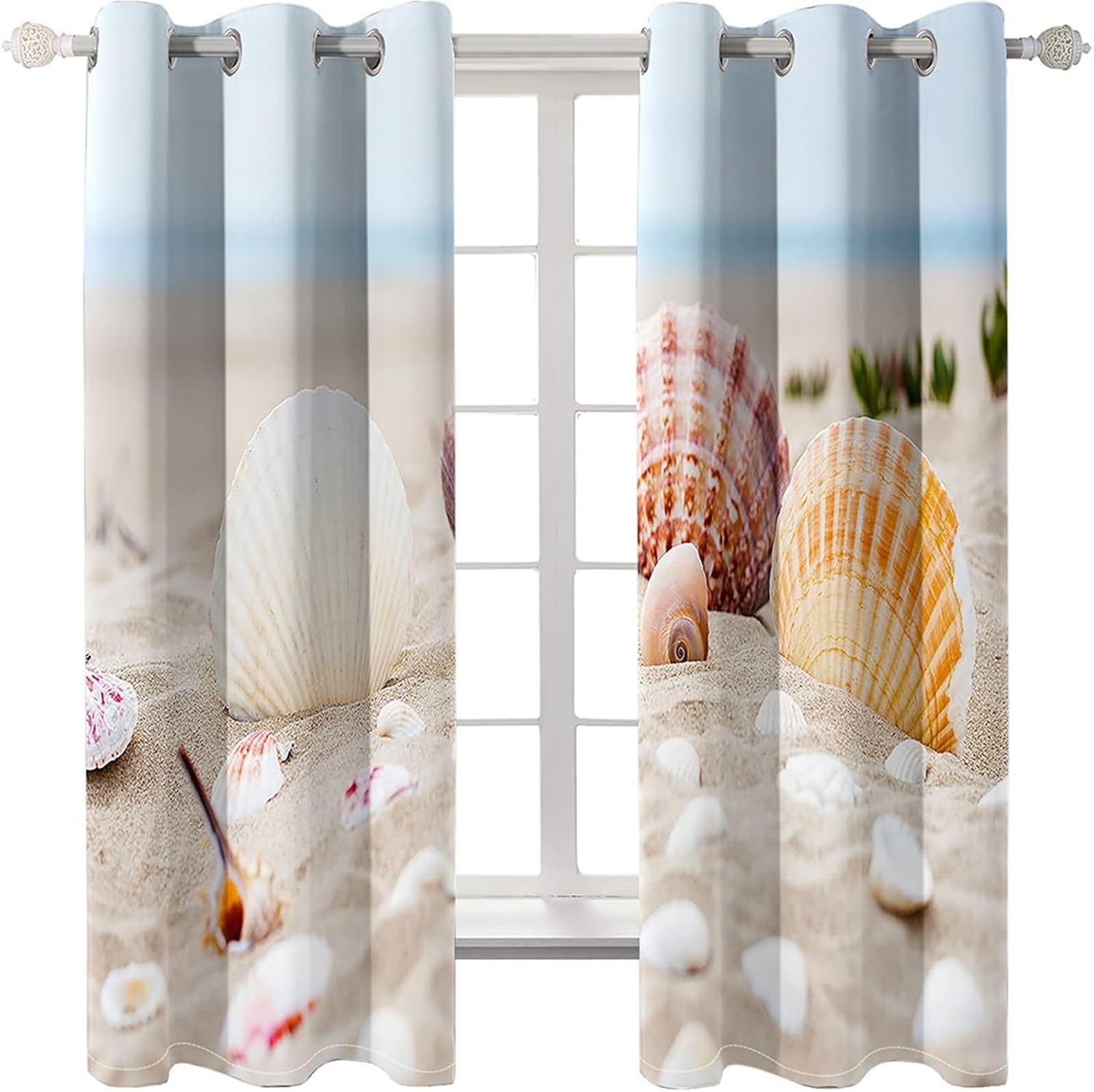 Homxi Blackout Curtains 2 Piece 92x90 Inch