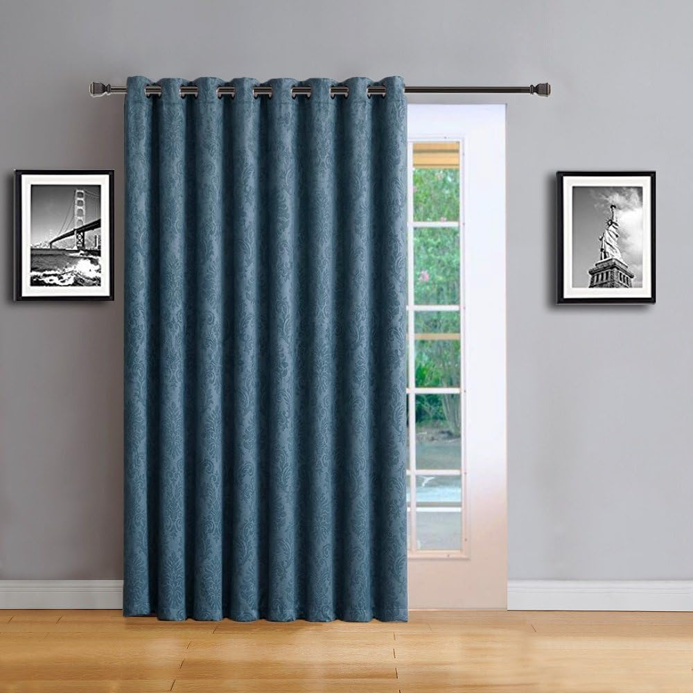 Warm Home Designs 102 x 96 Inch Blue Teal Panel Curtains