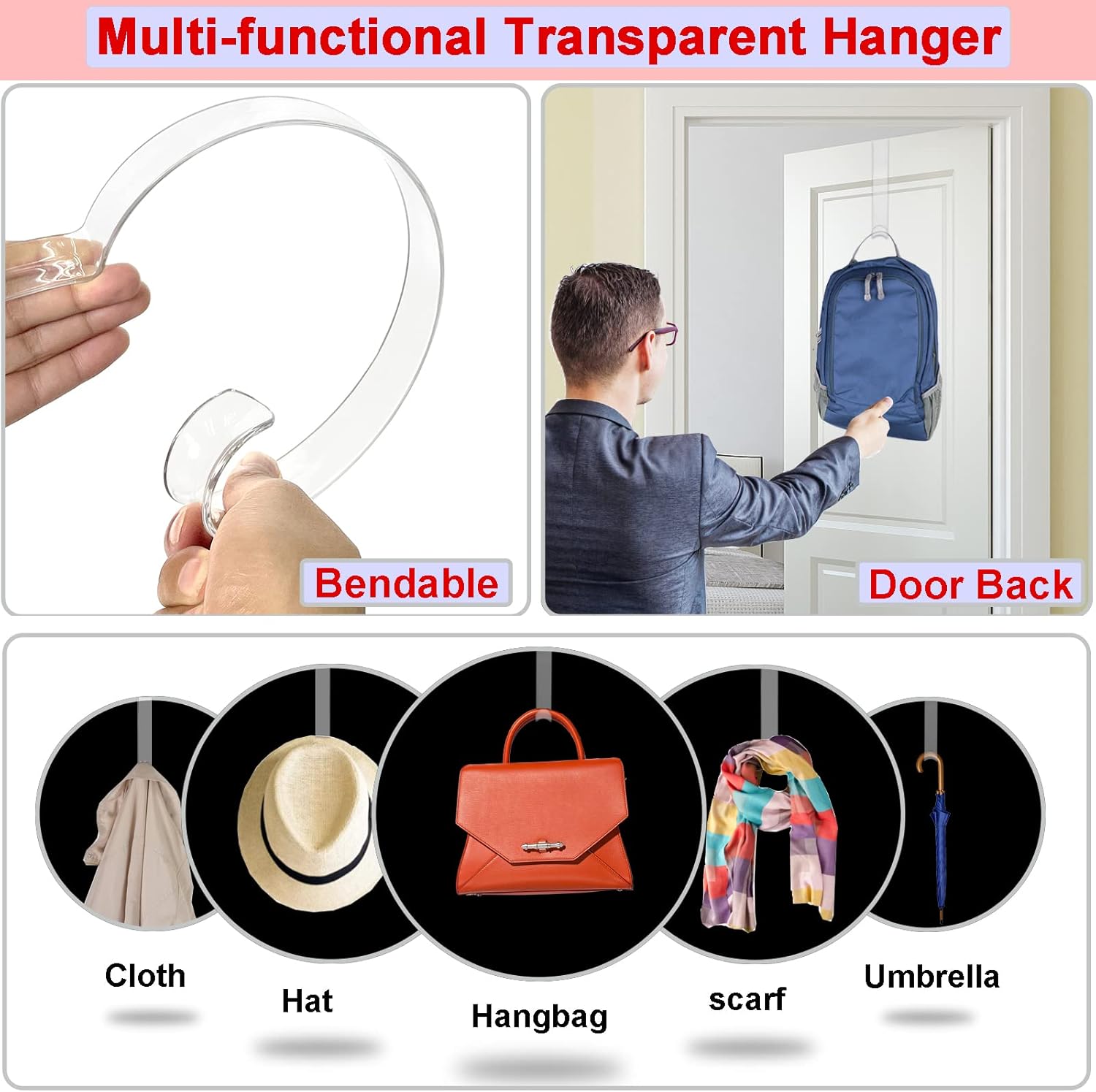 15 Inch Wreath Hangers 2 Pack for Front Door