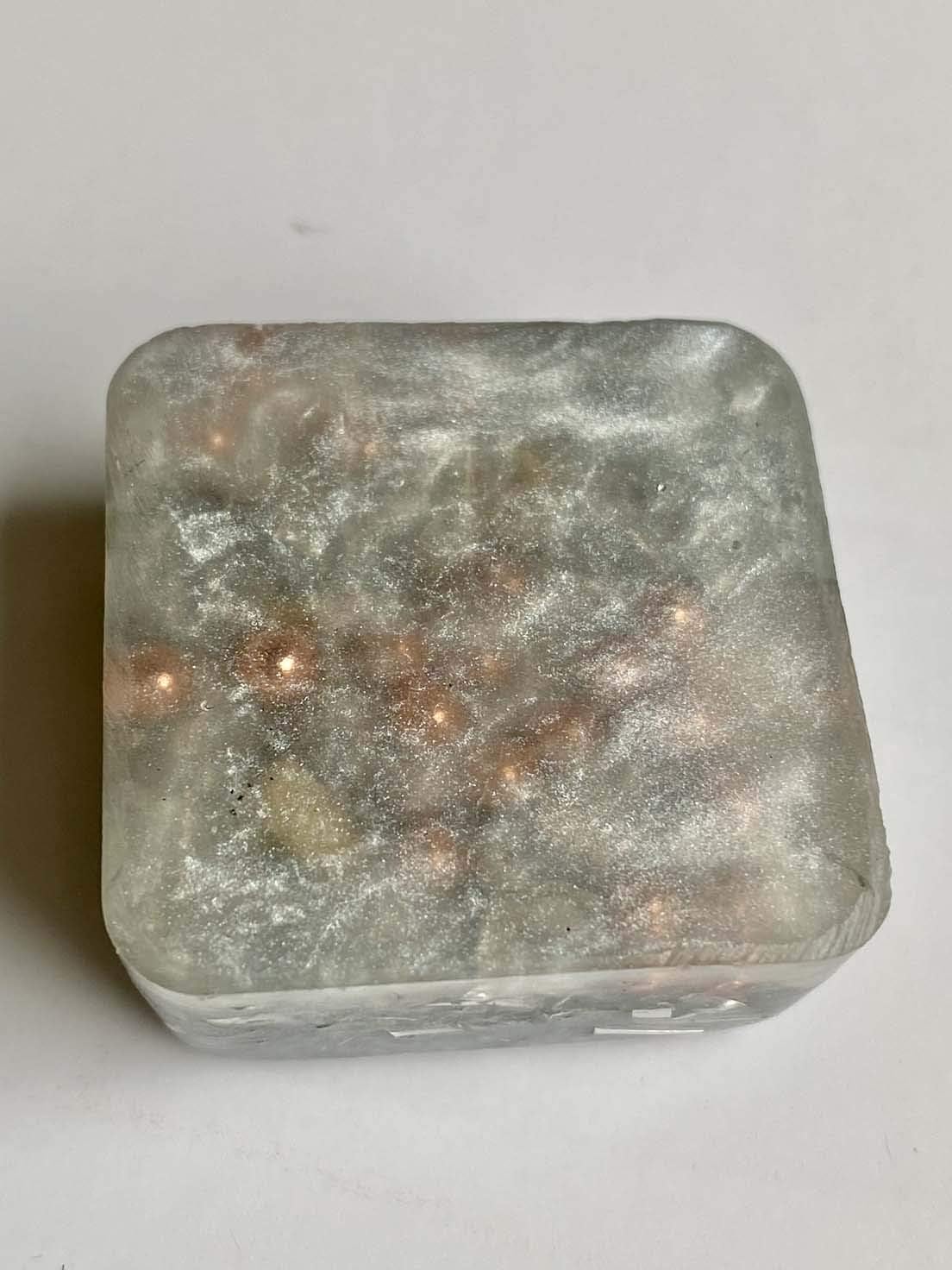 Pearl White 2 Mini Cube Tower Busters Orgone Crystal