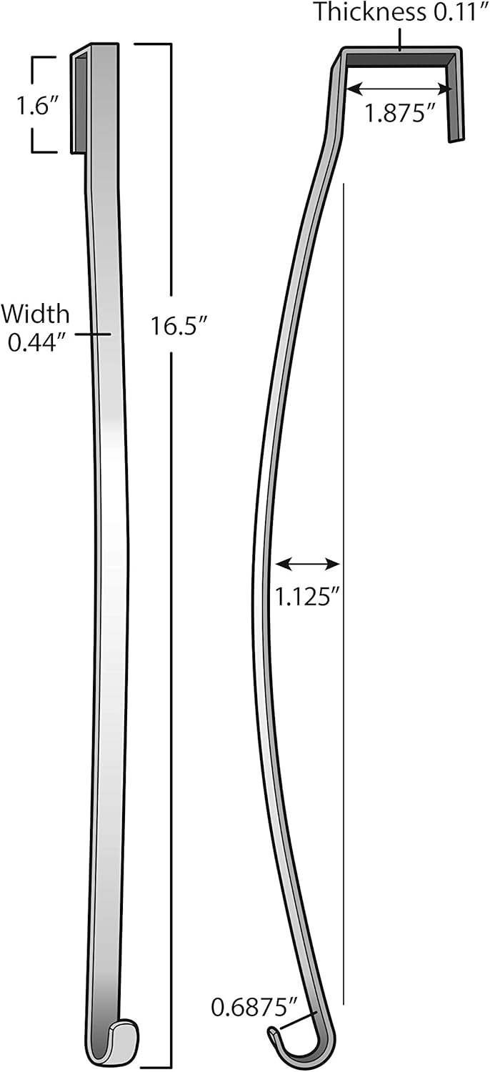 Haute Decor HighProfile Curved Door Wreath Hanger