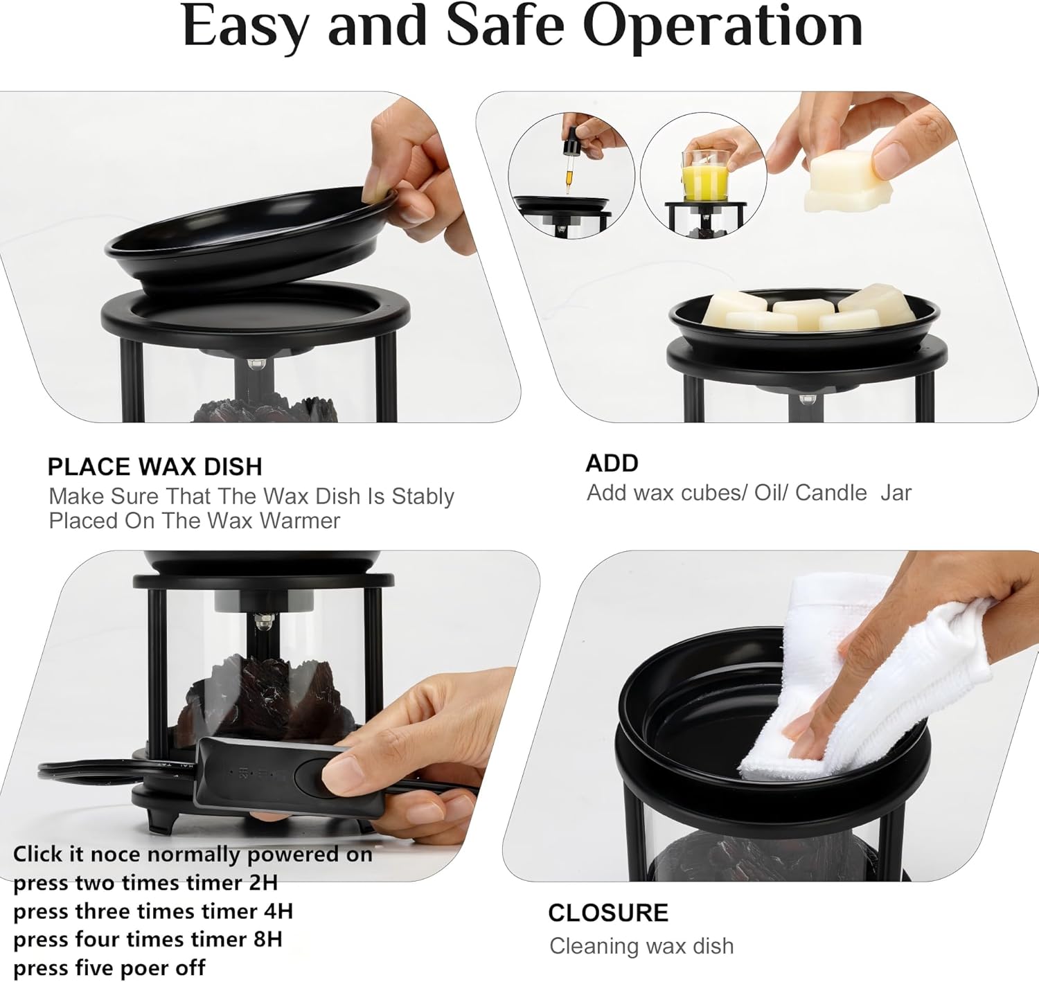 MOAFINA 3-in-1 Wax Melt Warmer with Timer