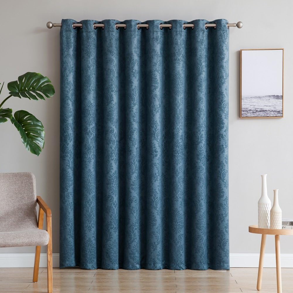 Warm Home Designs 102 x 96 Inch Blue Teal Panel Curtains