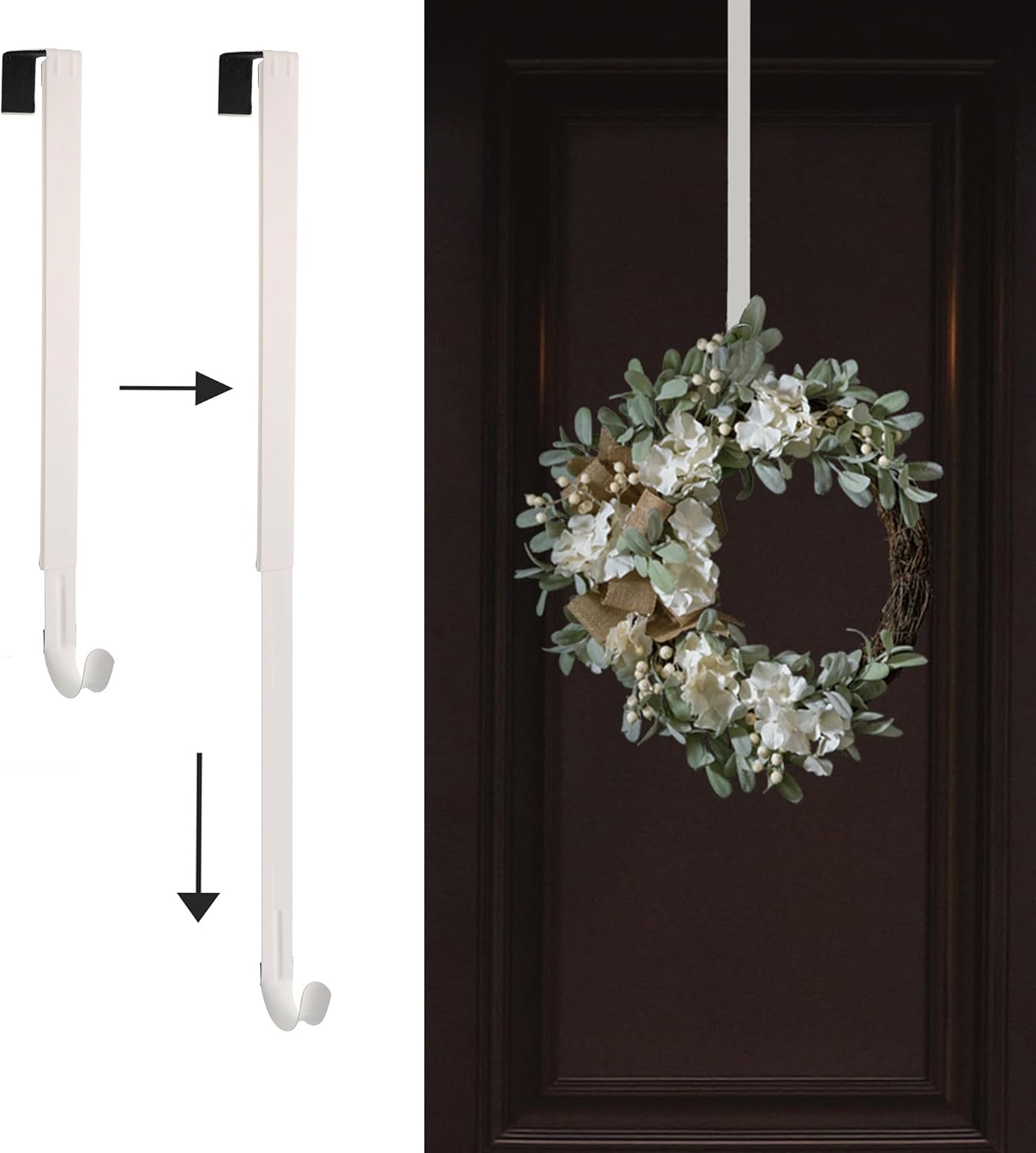 Haute Decor Adjustable Wreath Hanger - 20 Lb Capacity