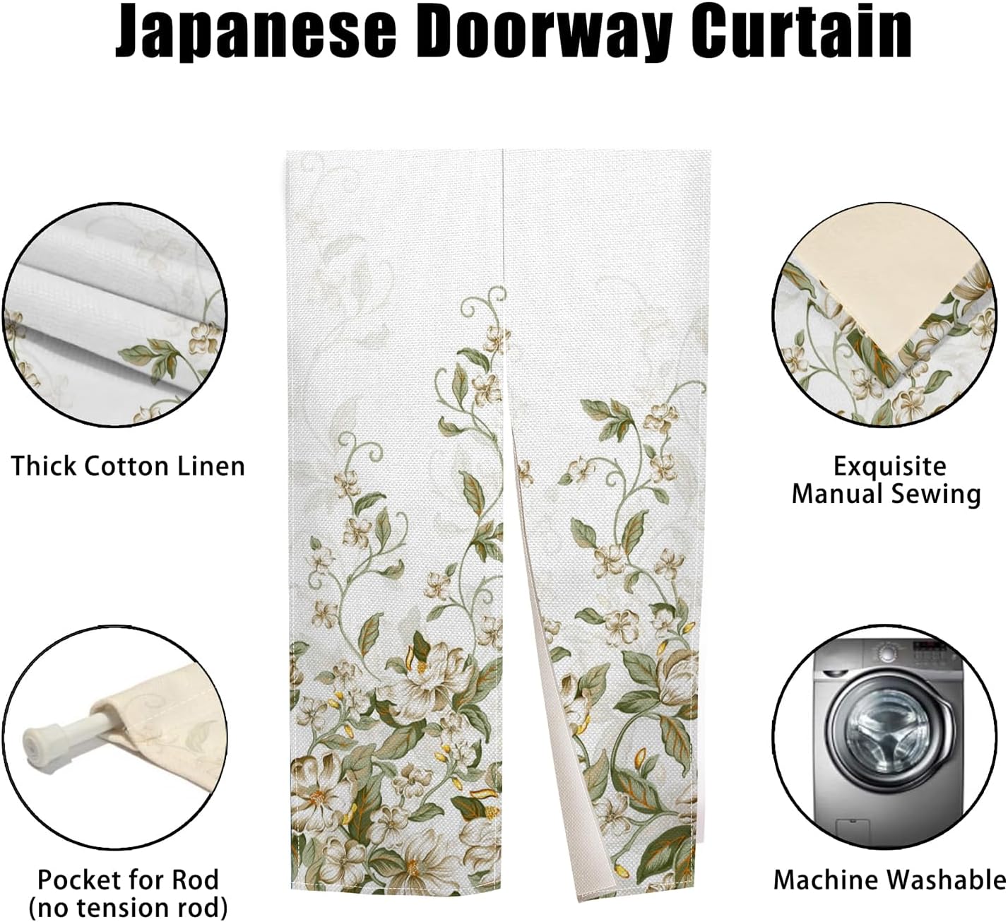 Japanese Style Door Curtain Noren Privacy Divider 335x709
