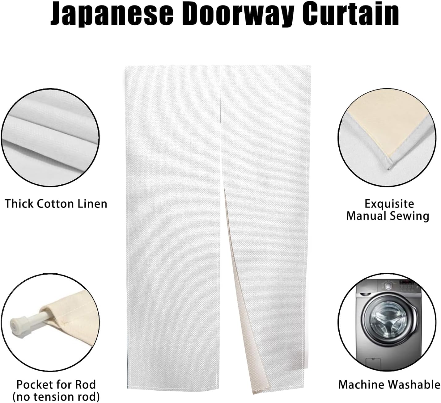 Japanese Door Curtain for Privacy and Decor