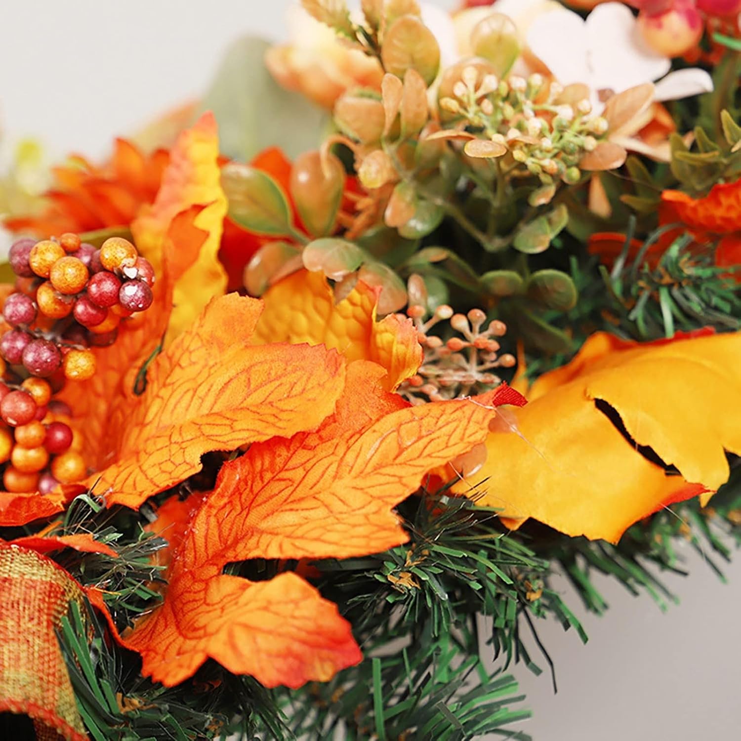 Premium Fall Wreath for Front Door and Windows
