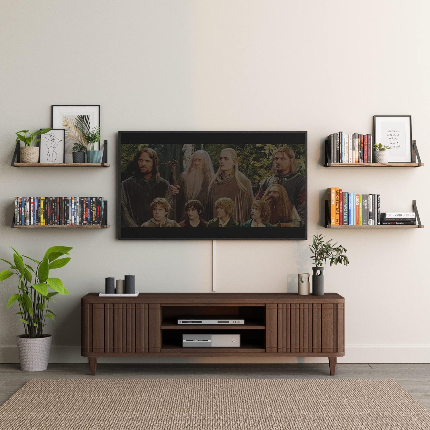 Wallniture Bora Floating Shelves 24x6 Set of 4