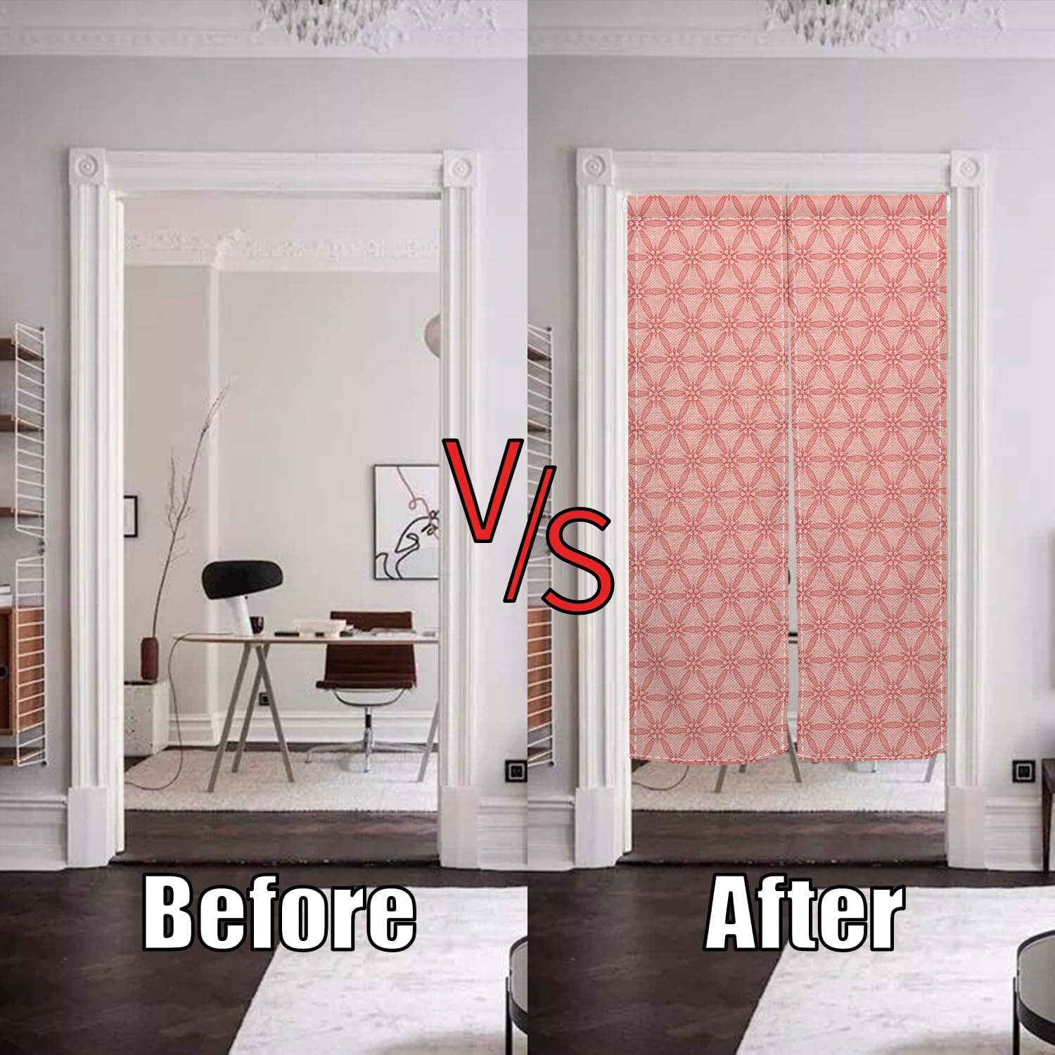 Blooming Flowers Door Tapestry Japanese Noren Curtain 34x60