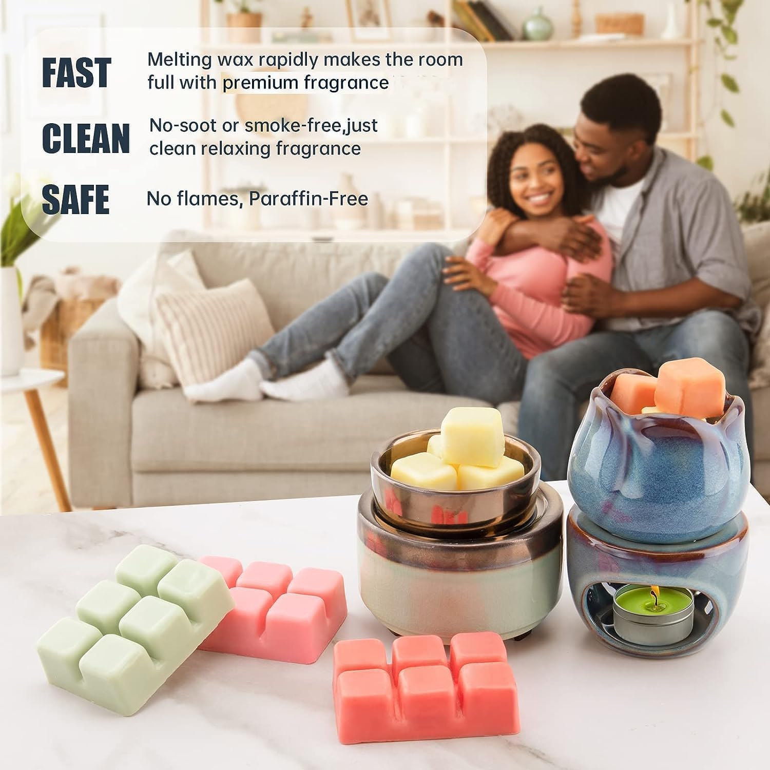 UCC Natural Wax Melts 4 Pack Strong Fragrance