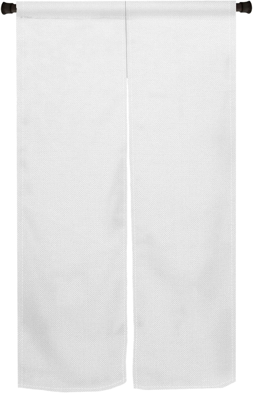 Japanese Noren Door Curtain White 34x60 Inch