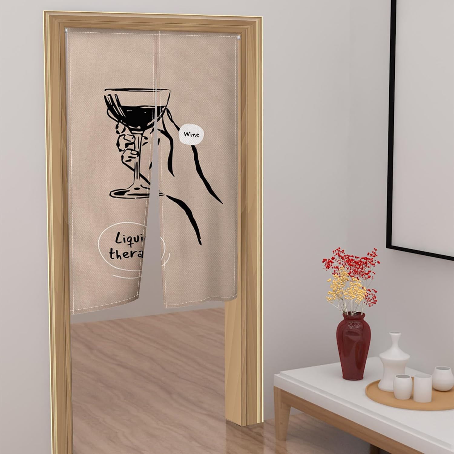 Leowefowa Japanese Noren Door Curtain 34x60