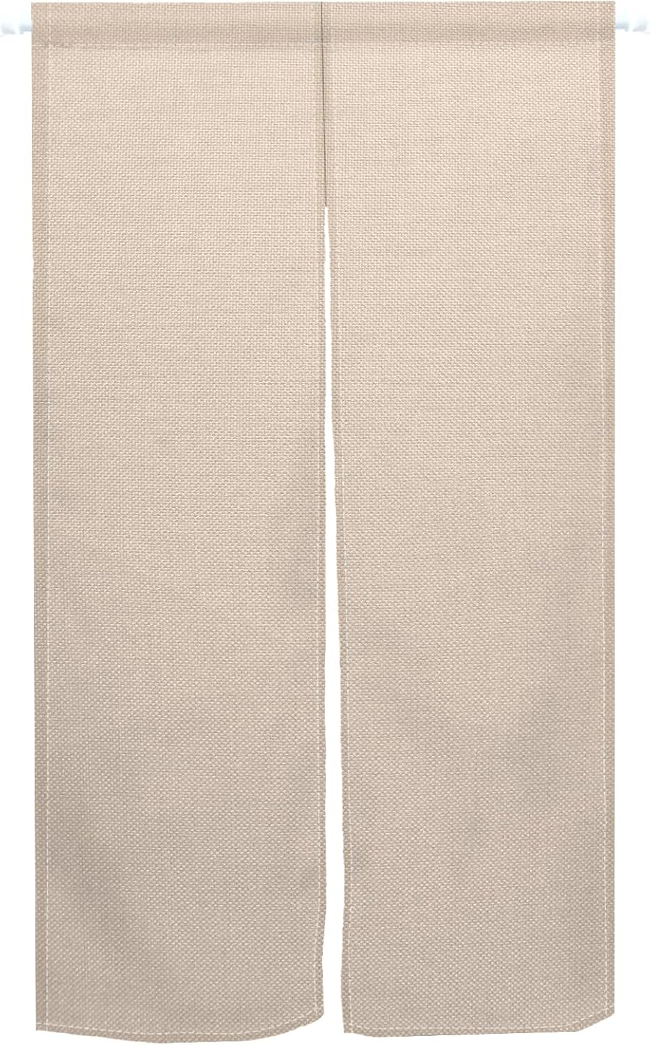 Leowefowa Light Brown Japanese Noren Door Curtain