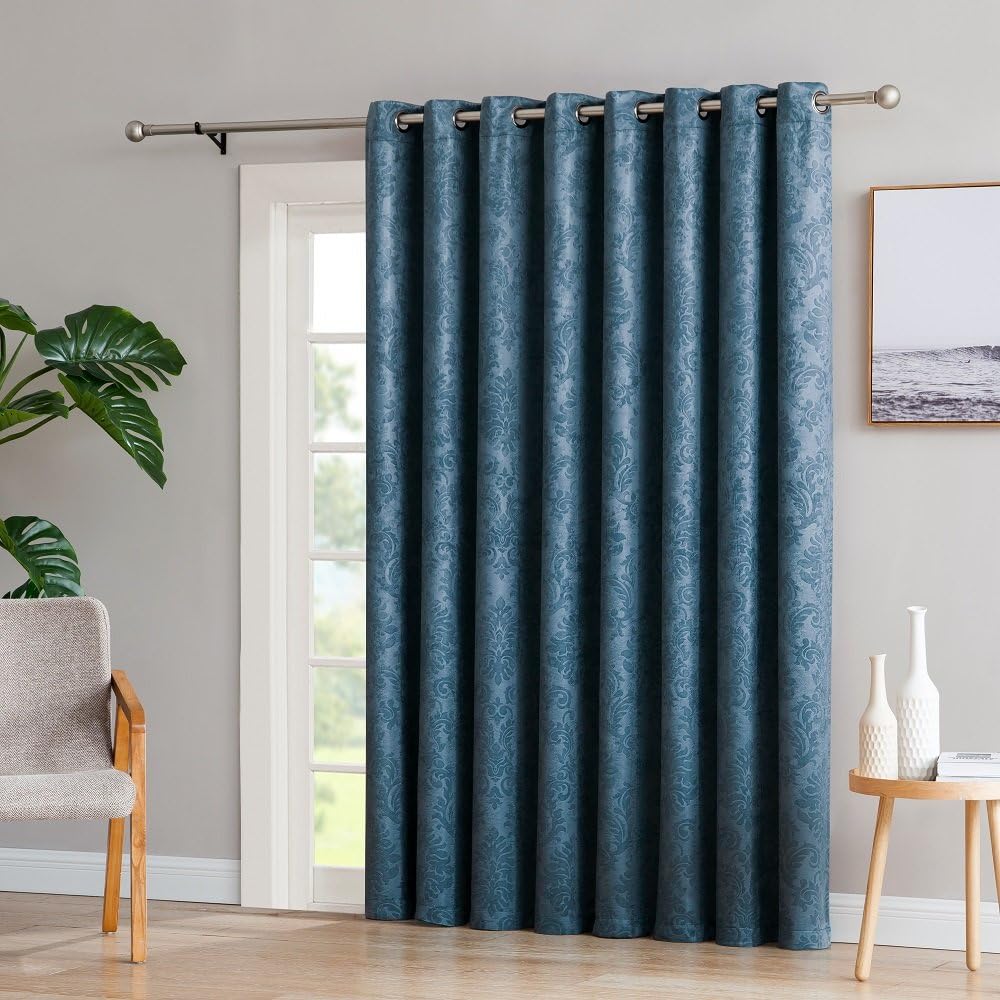 Warm Home Designs 102 x 96 Inch Blue Teal Panel Curtains