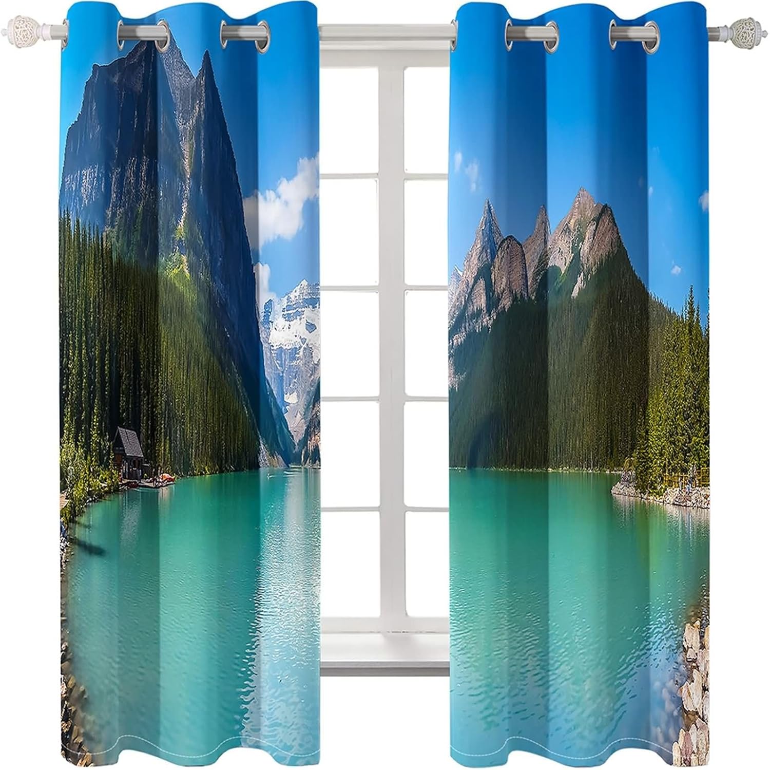 Homxi Blackout Window Curtains 2 Panels 84x90 Inches