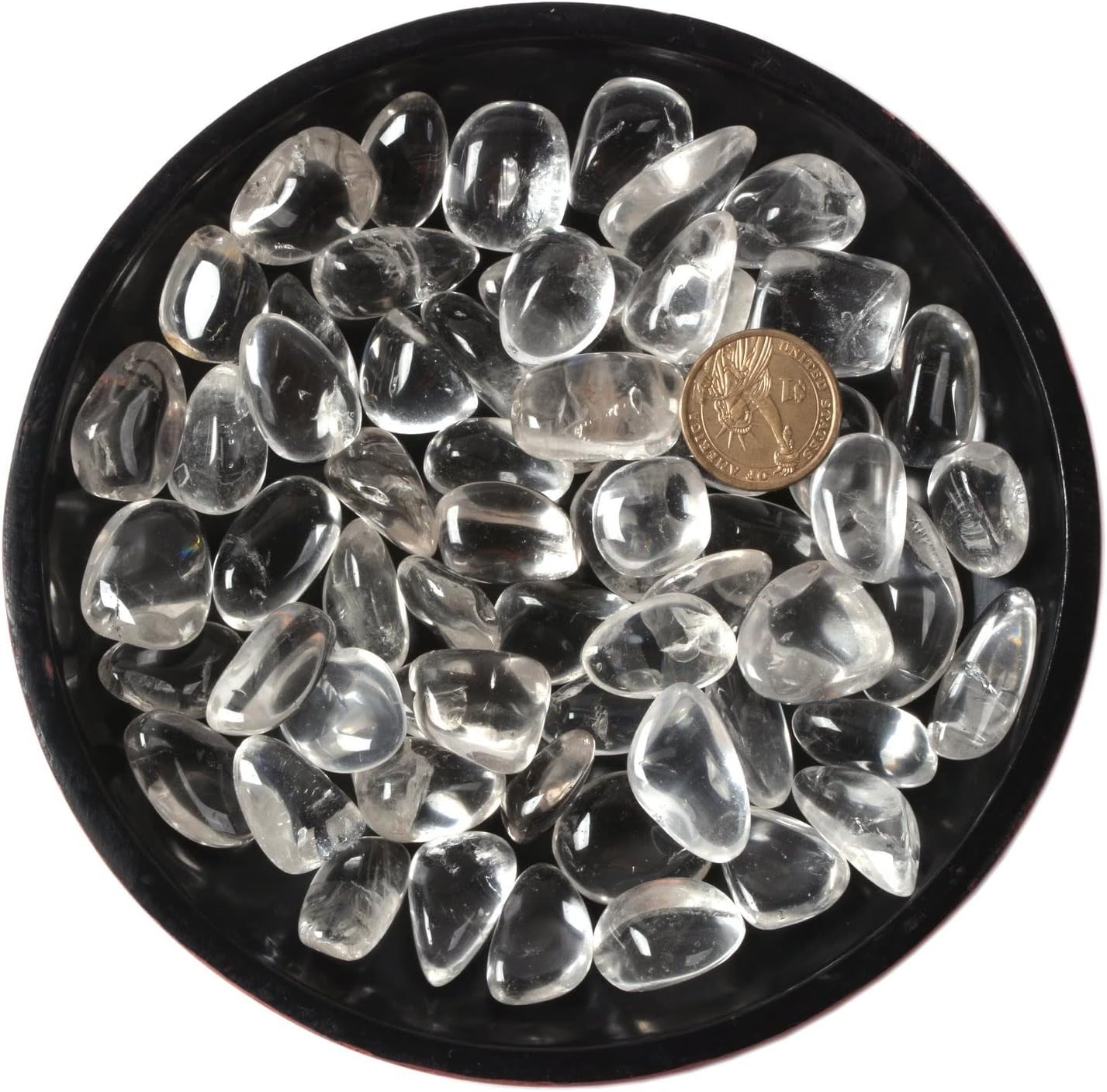 Justinstones 12LB White Clear Quartz Tumbled Stones Collection