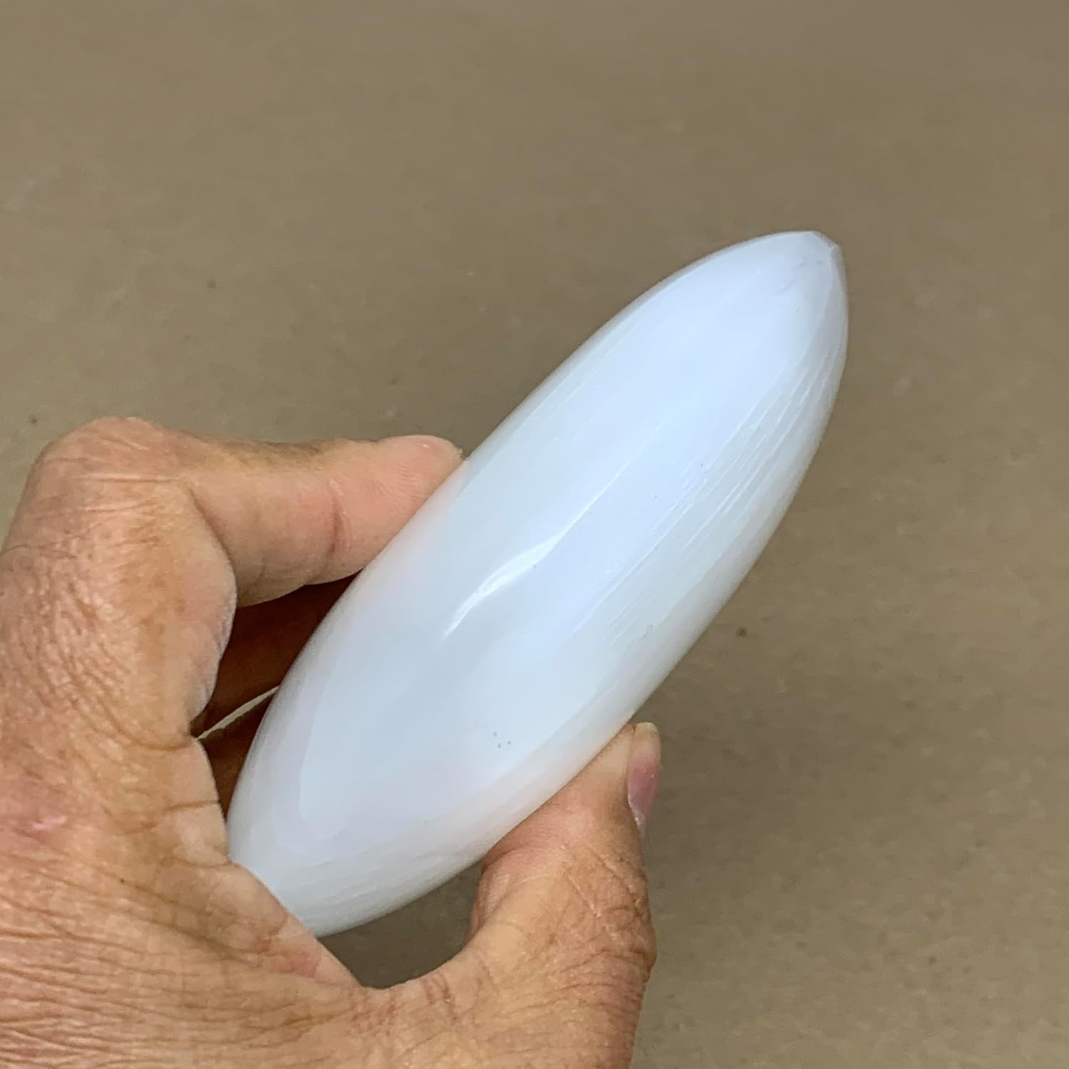 Large Untreated Selenite Crystal Palmstone Collectible