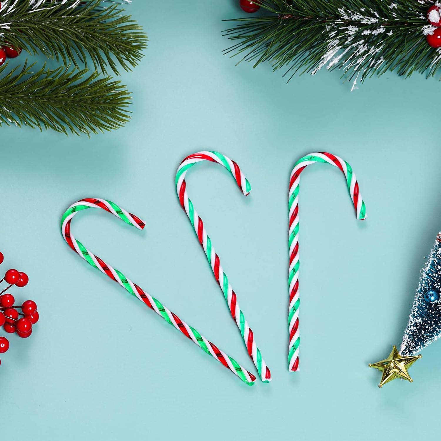 30 Pcs Christmas Candy Cane Ornament Set