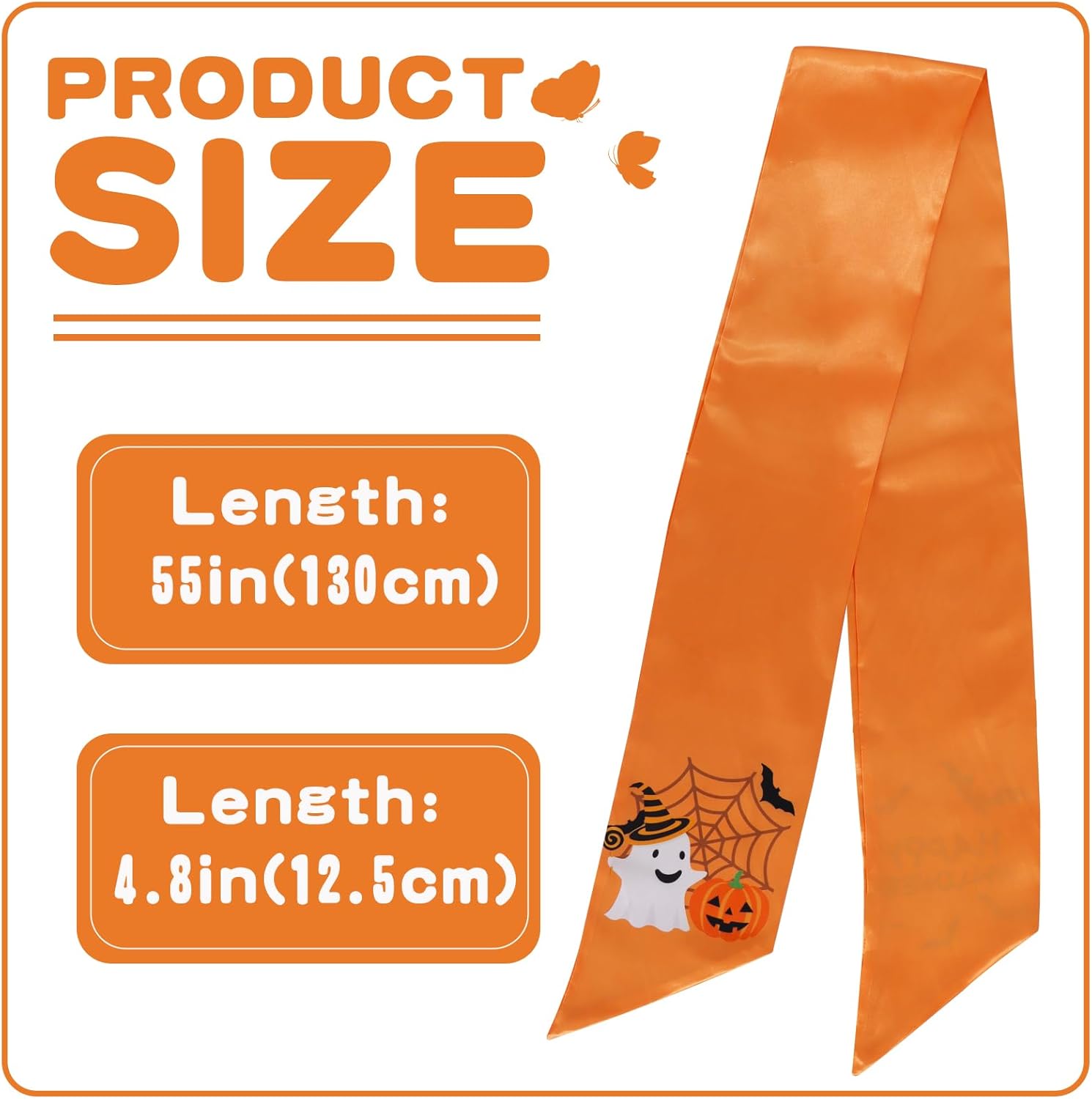 TONIFUL Halloween Wreath Sash for Front Door