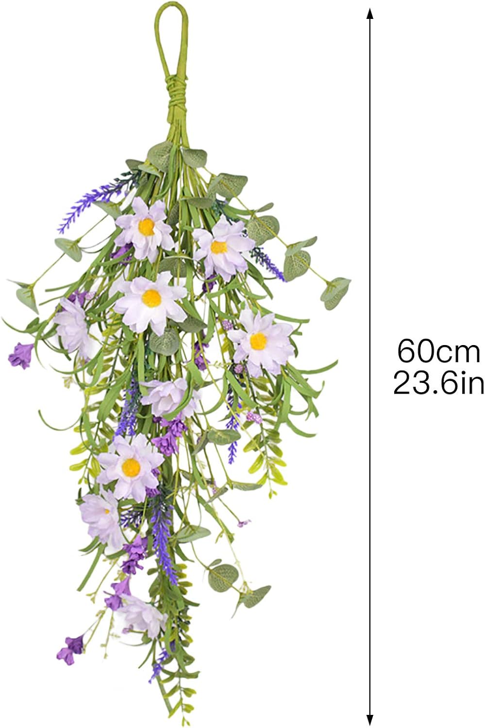 MGQ Spring Summer Teardrop Wreath Artificial Floral Swag