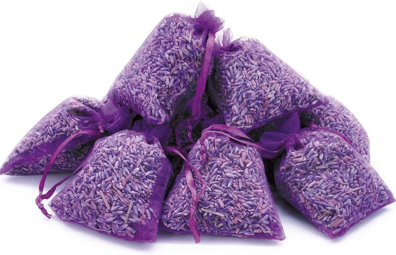 2024 Harvest Lavender Sachets - 12 Organic Dried Provence Lavender