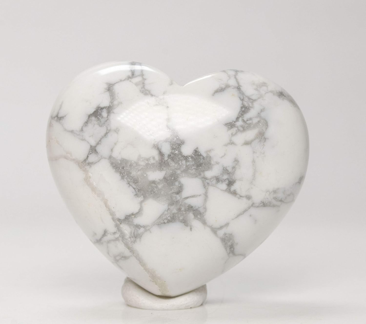 30mm Natural Crystal Quartz Heart Shaped Palm Stone Chakra Balancing
