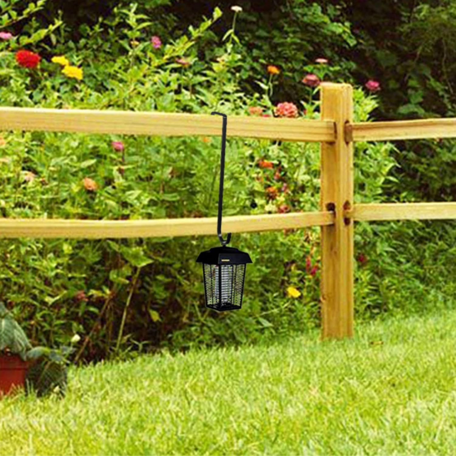 15 Inch Heavy Duty Metal Wreath Hanger Black 1Pcs