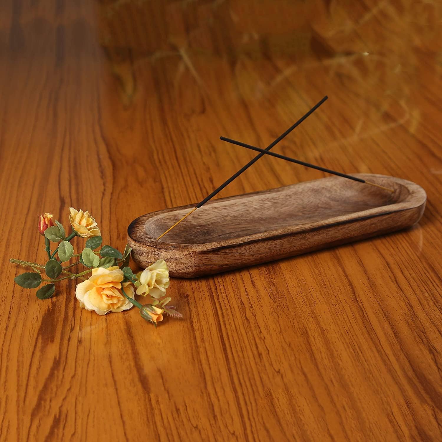 Bless International Handmade Wooden Incense Stick Holder