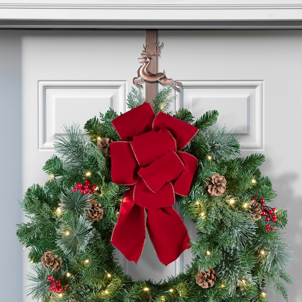 Haute Decor Adjustable Wreath Hanger with Seasonal Icons