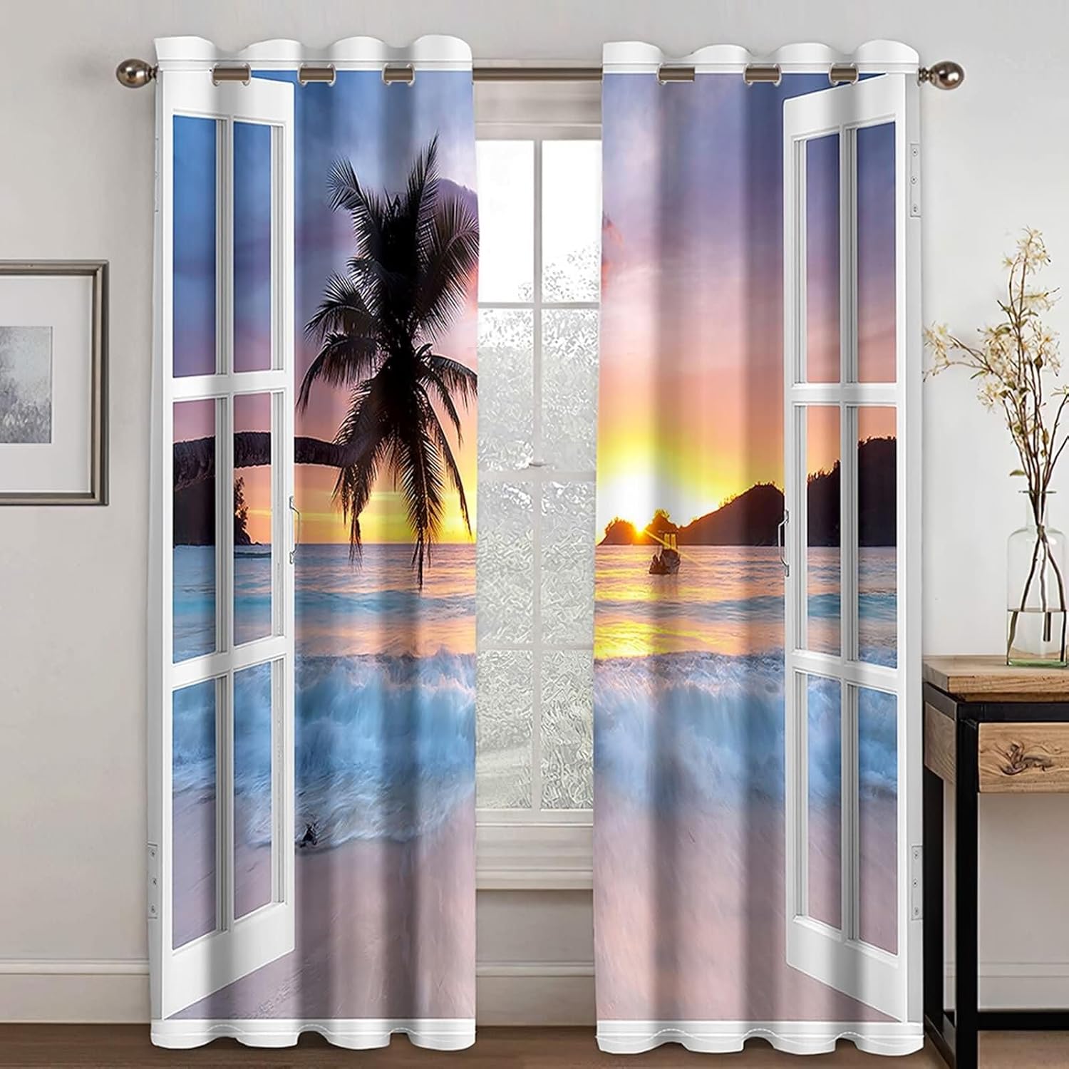 Homxi Blackout Curtains 2 Panel Set for Living Room