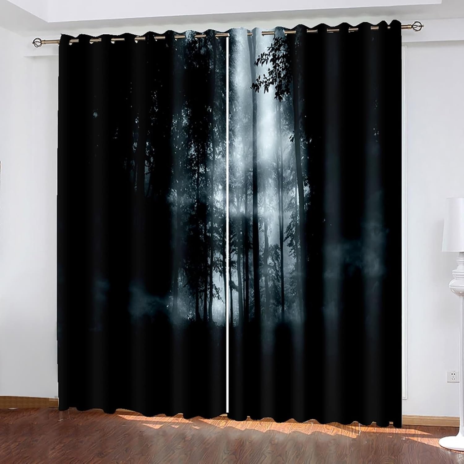 Homxi 2 Panel Blackout Curtains with Eyelets