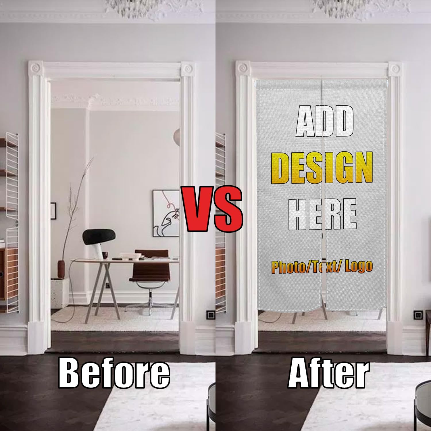 Customized Japanese Door Curtain Noren with Picture 335x472