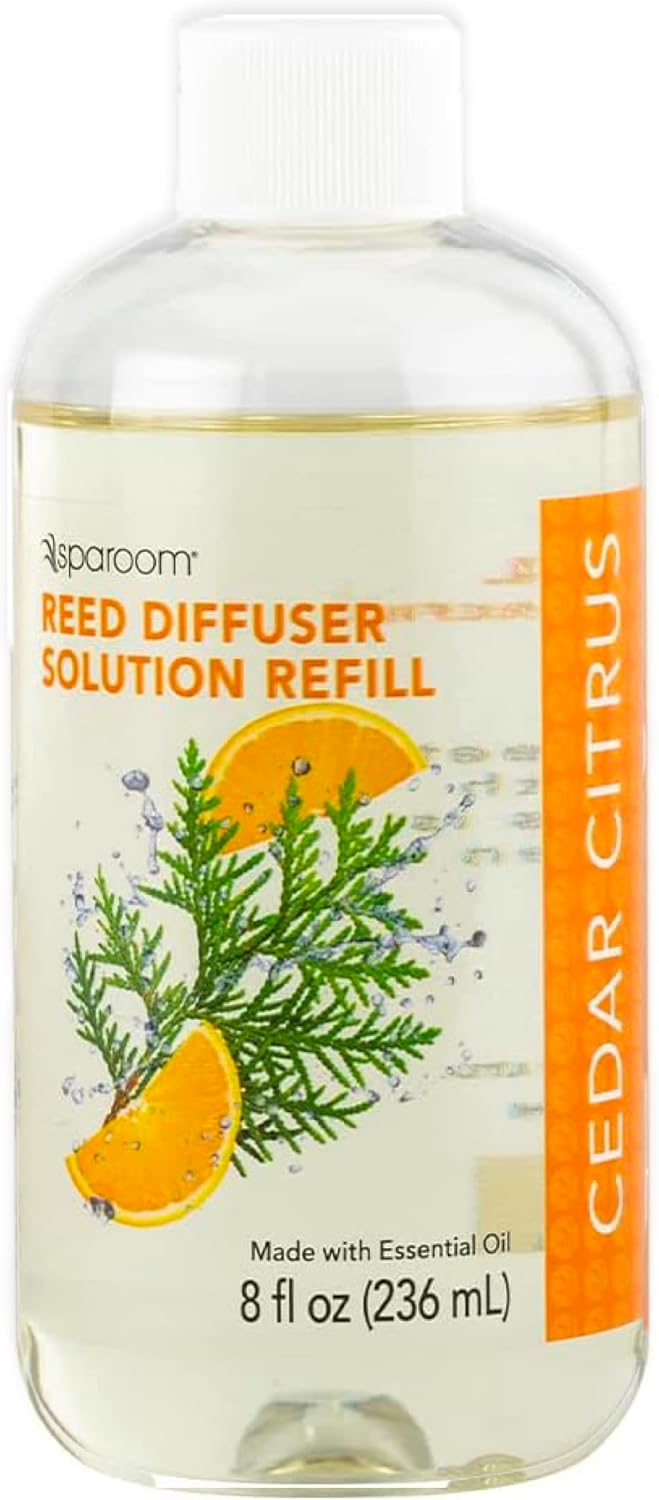 SpaRoom Reed Diffuser Oil Refill Cedar Citrus 8oz