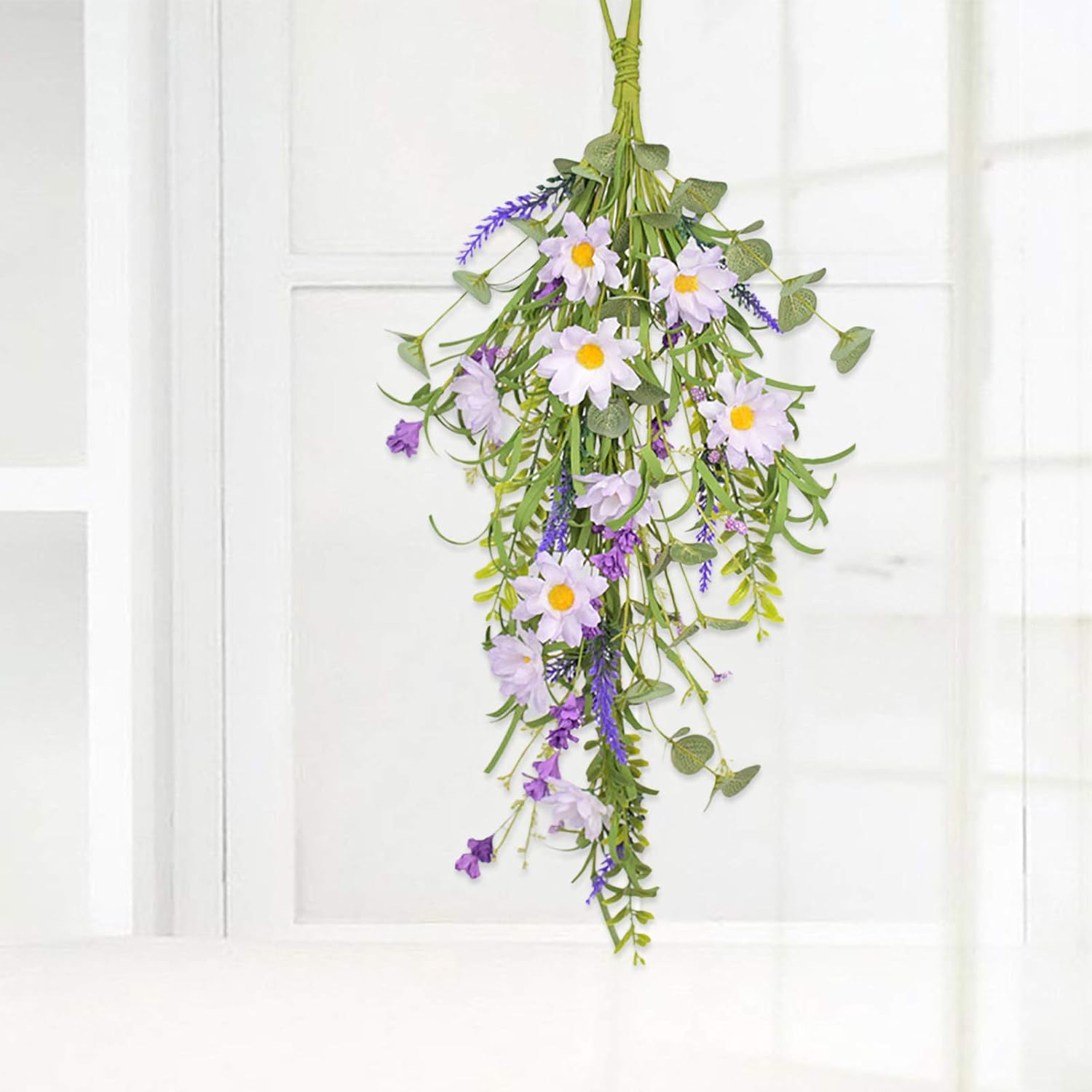 MGQ Spring Summer Teardrop Wreath Artificial Floral Swag