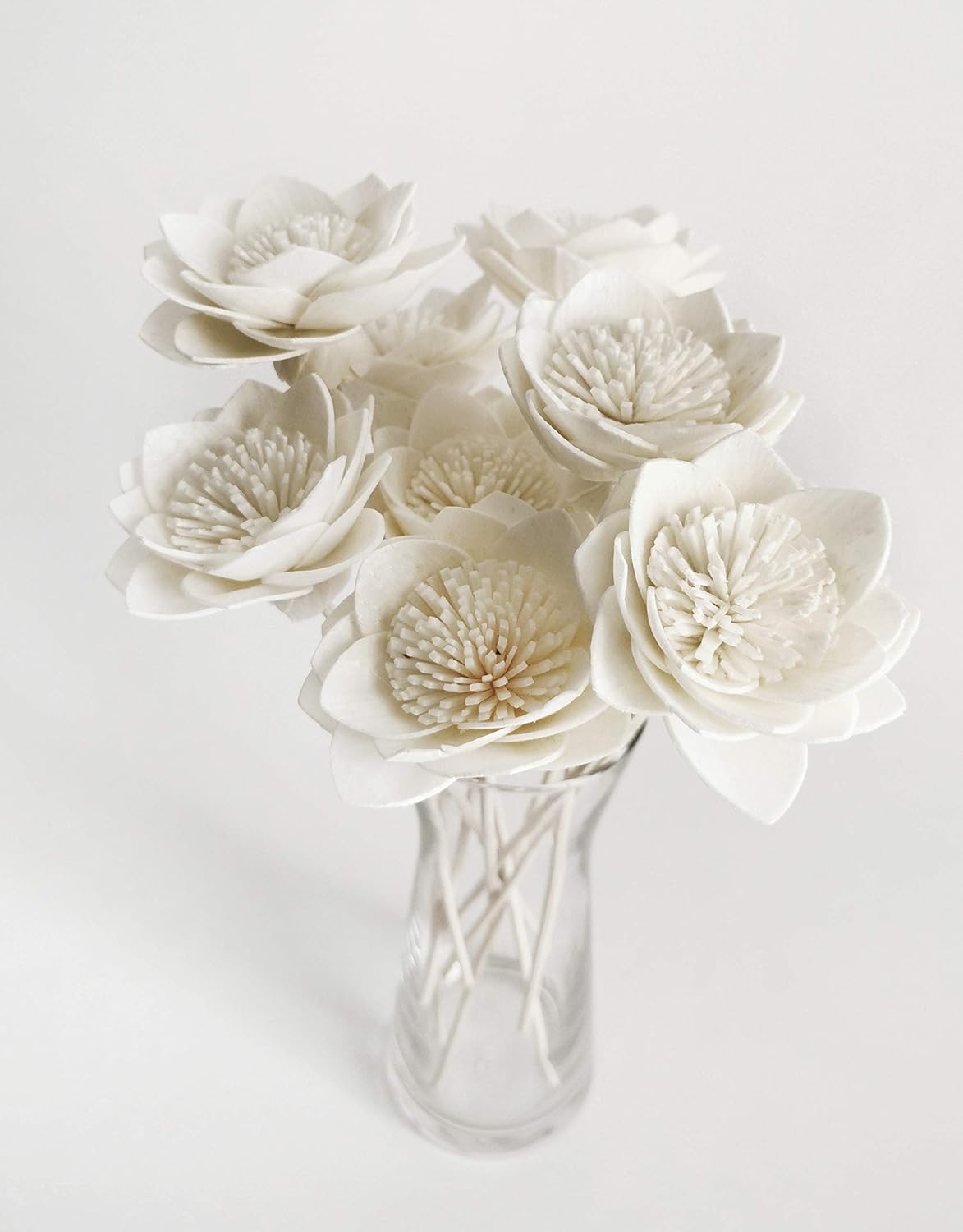 Decorative Dahlia 2 Inch Sola Flower Diffuser Set of 10