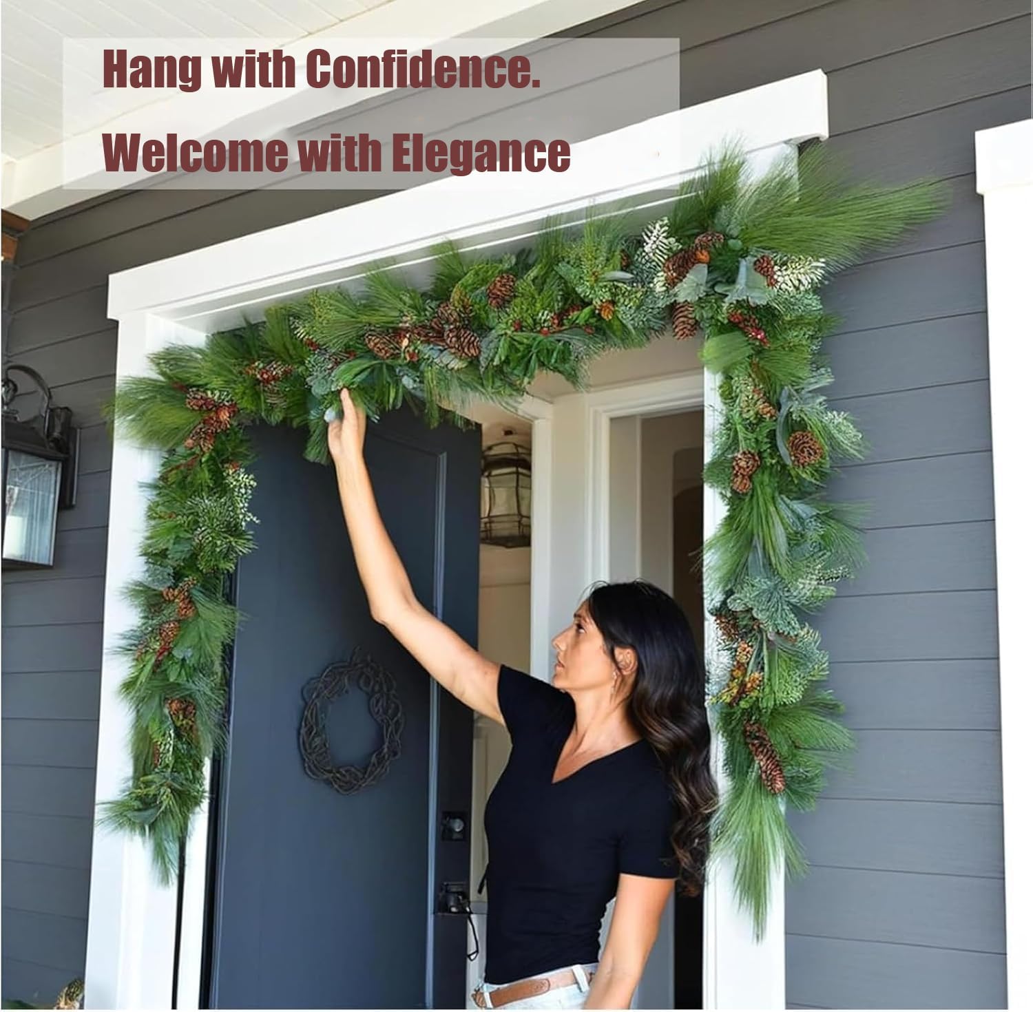 Universal Fit Front Door Garland Hanger 32-80 Adjustable