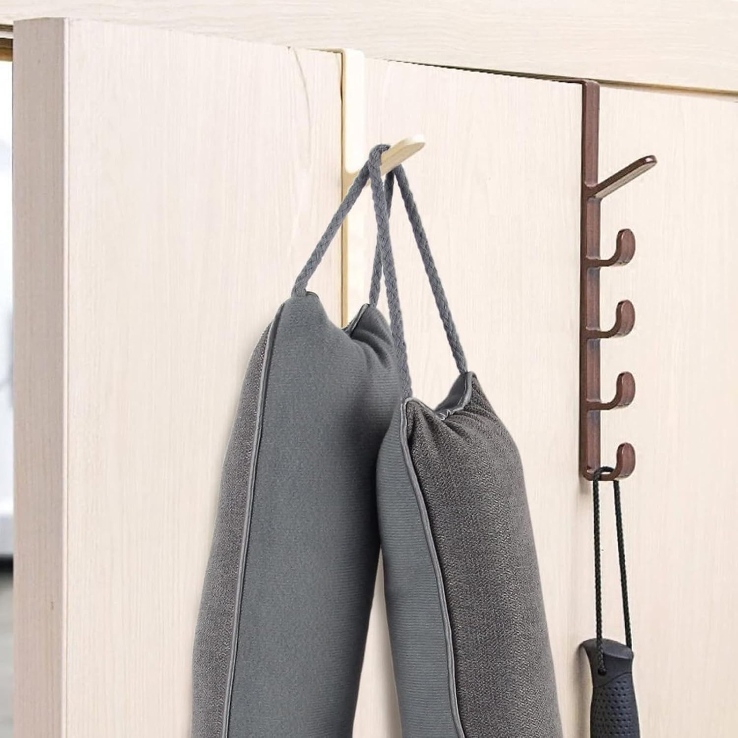 Door Drafts Stopper with Hanging Loop and Weighted Glass Beads