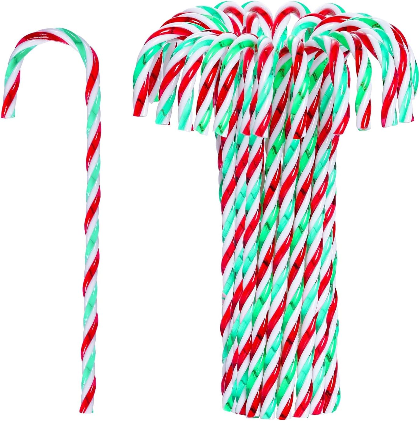 30 Pcs Christmas Candy Cane Ornament Set